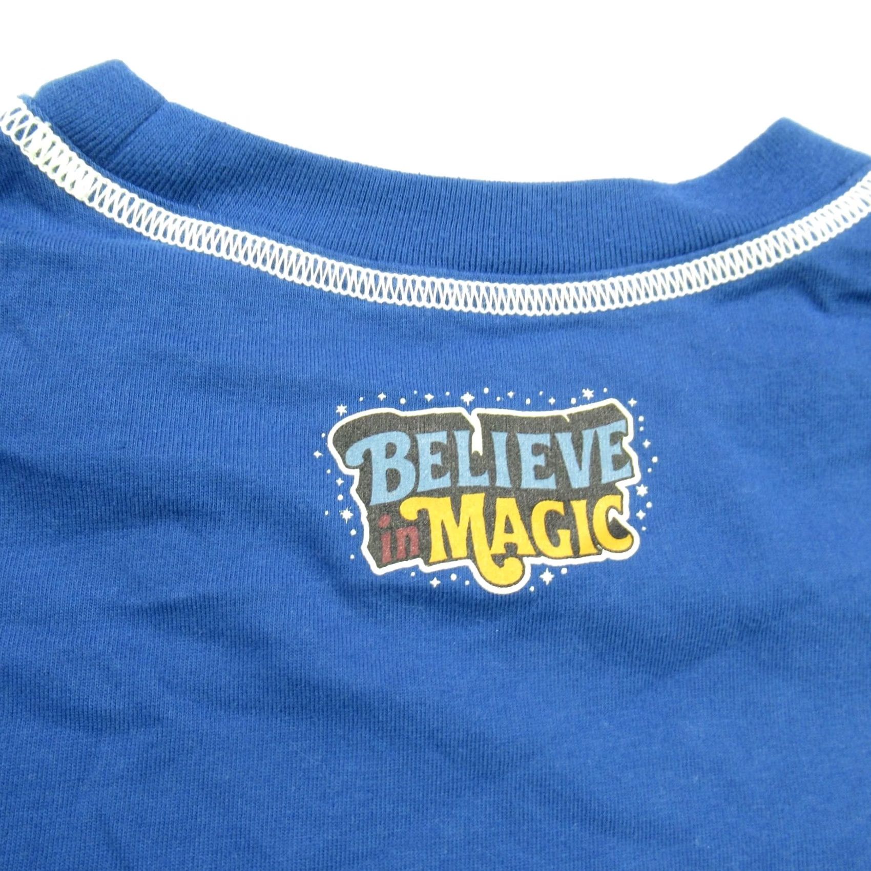 Disney Disney Mens Shirt Long Sleeve Crew Neck Lightweight Blue Cotton Blend Logo Casual (M) Size US M / EU 48-50 / 2 - 5 Thumbnail
