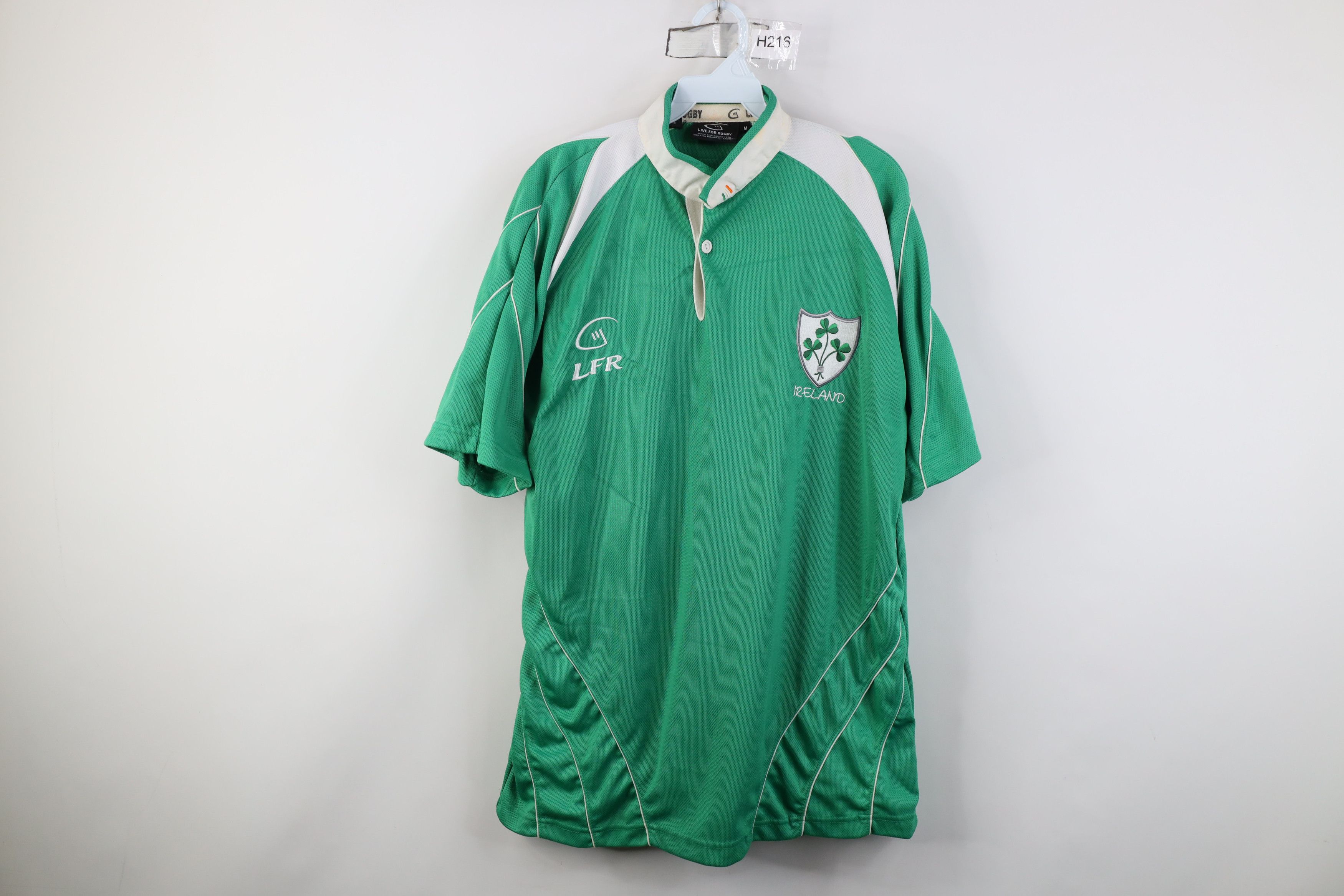 Vintage Vintage Spell Out Ireland Rugby Jersey Shirt Green Polyester Size US M / EU 48-50 / 2 - 1 Thumbnail