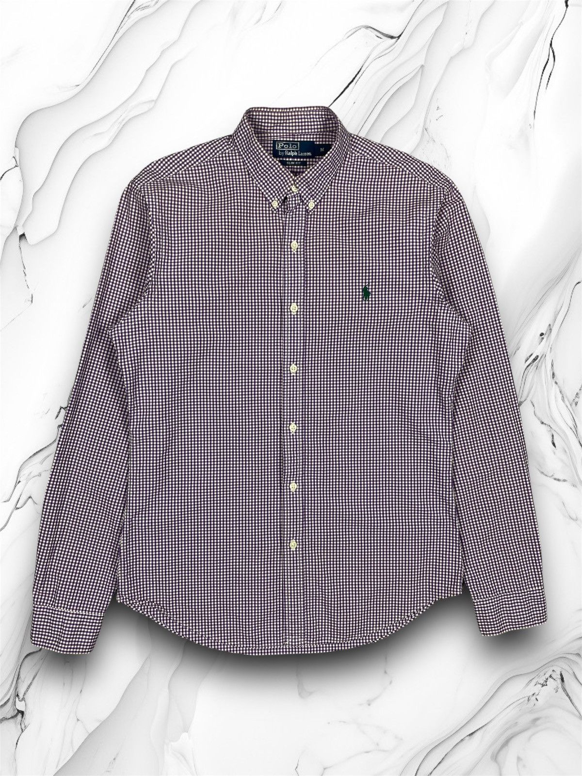 Designer × Polo Ralph Lauren × Vintage Vintage Polo Ralph Lauren Basic Checkered Button Up Shirt Size US M / EU 48-50 / 2 - 1 Thumbnail