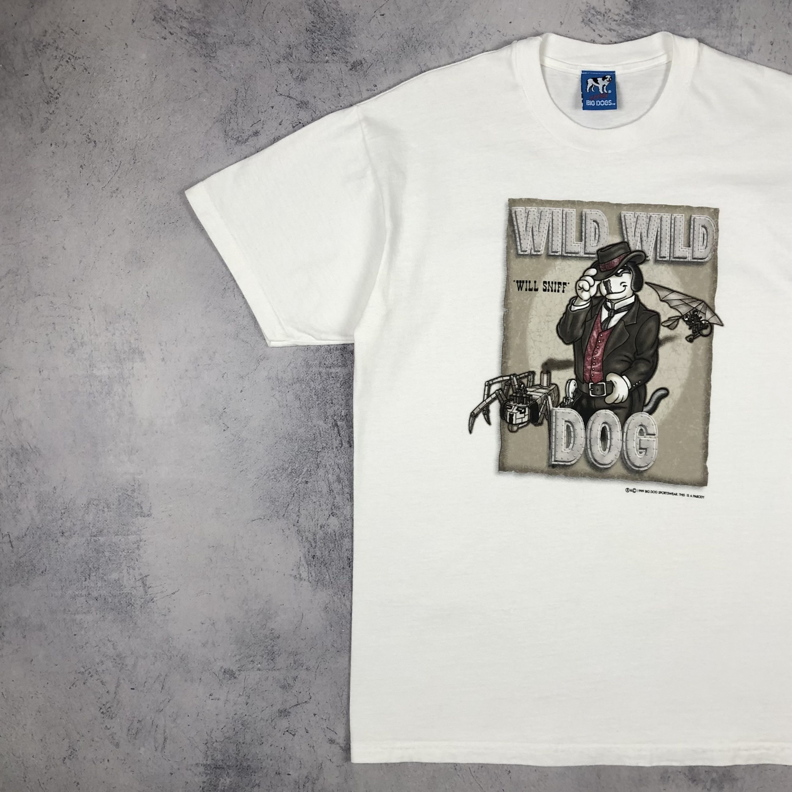 Big Dogs 1999 Big Dog Wild Wild West Will Smith Parody US Tee Size US M / EU 48-50 / 2 - 7 Thumbnail
