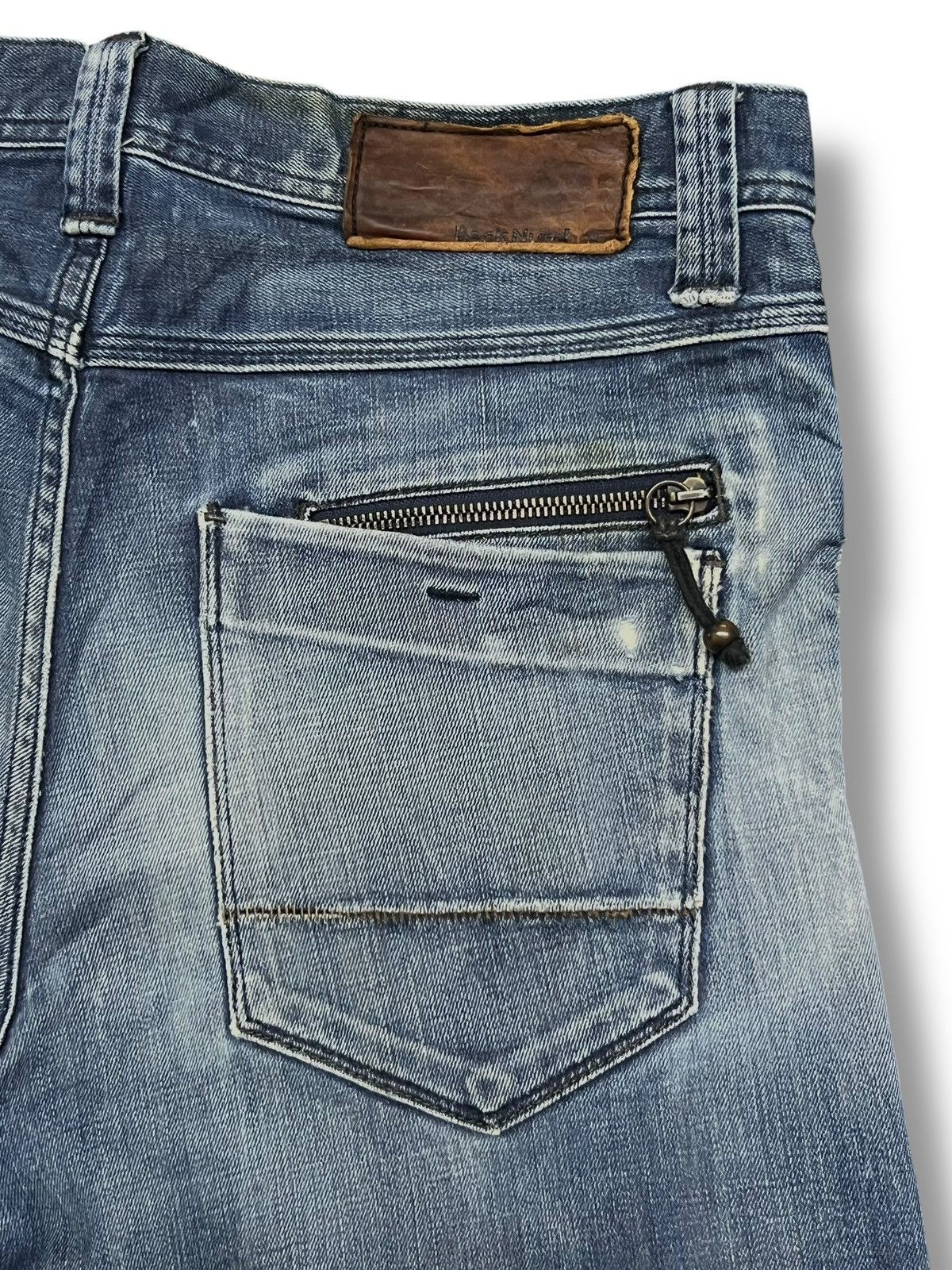 Japanese Brand Vintage Back Number®️Japan - Faded, Distressed Jeans Size US 36 / EU 52 - 9 Thumbnail