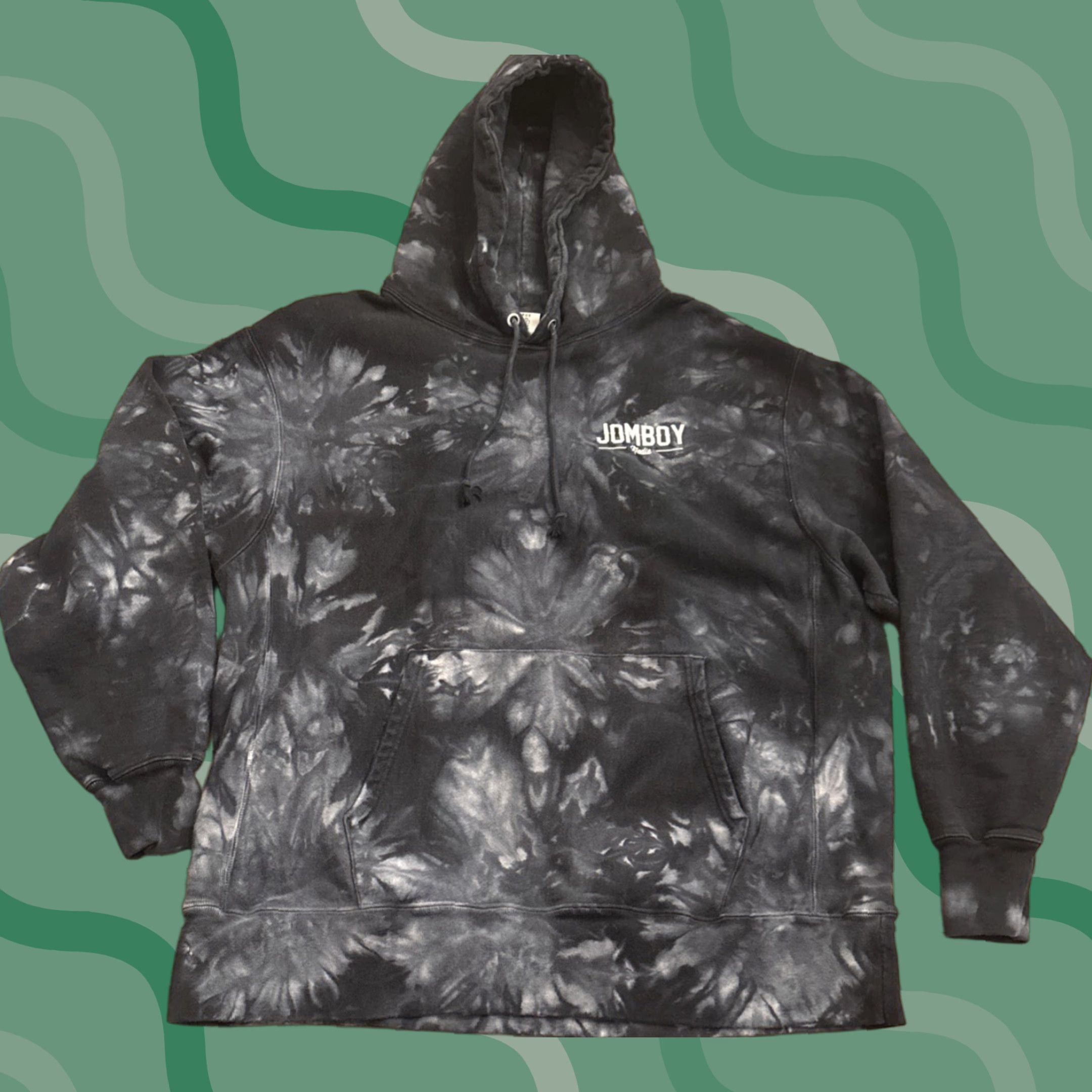 Champion Jomboy Media Champion Reverse Weave Black Logo Tie-Dye Hoodie Adult XXL Size Men Hoodie Size US XXL / EU 58 / 5 - 1 Thumbnail