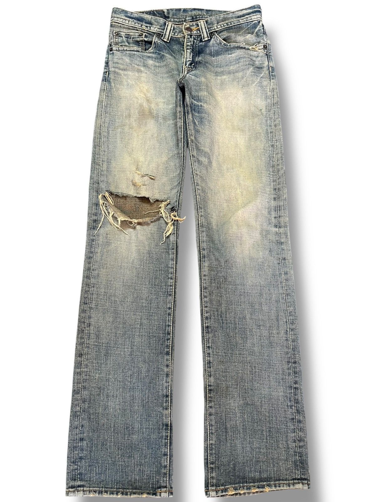Japanese Brand Vintage GLheart Faded Mudwash Distressed Denim Size US 29 - 1 Thumbnail