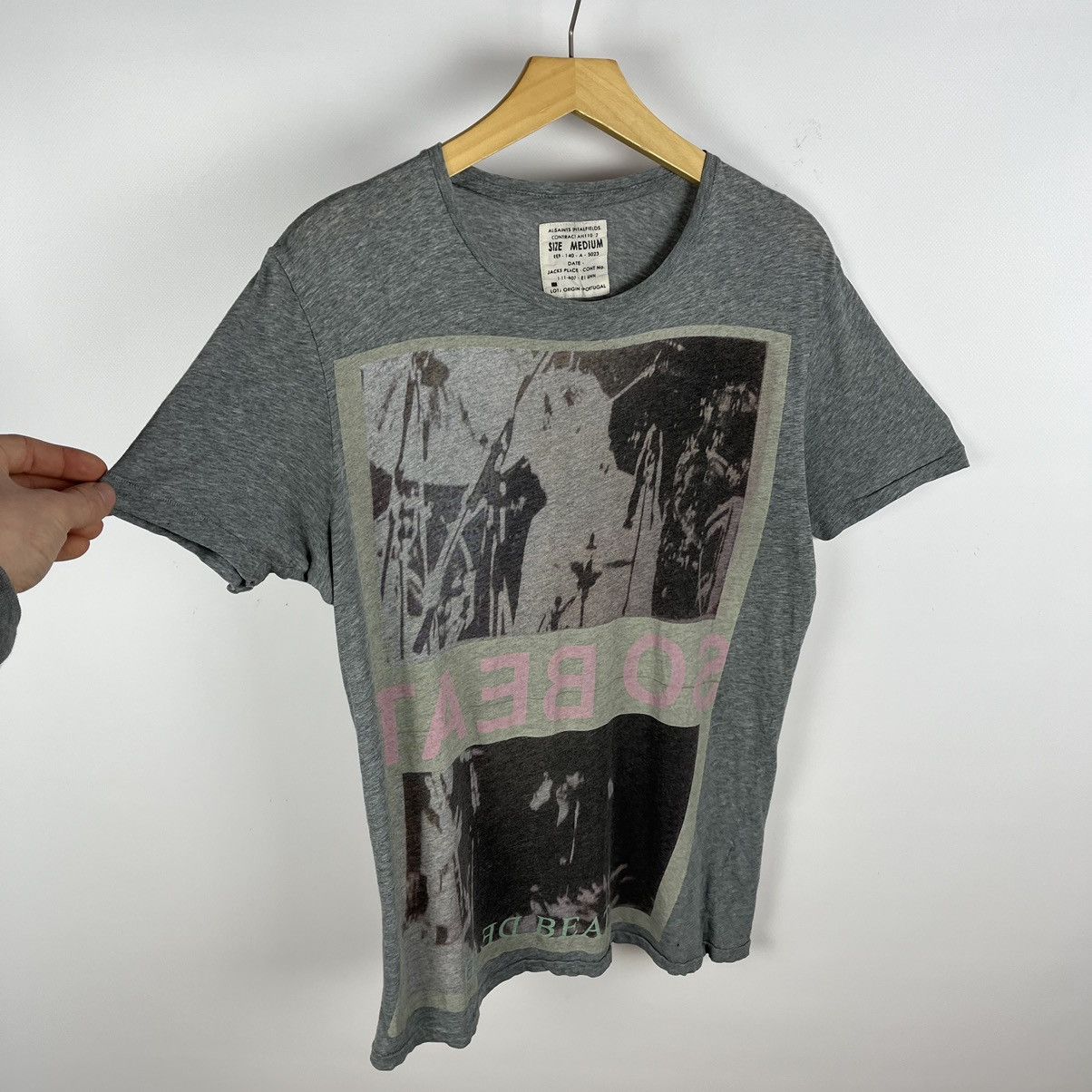 Allsaints Designer Allsaints “So Beats” y2k big logo art tee Size US M / EU 48-50 / 2 - 5 Thumbnail