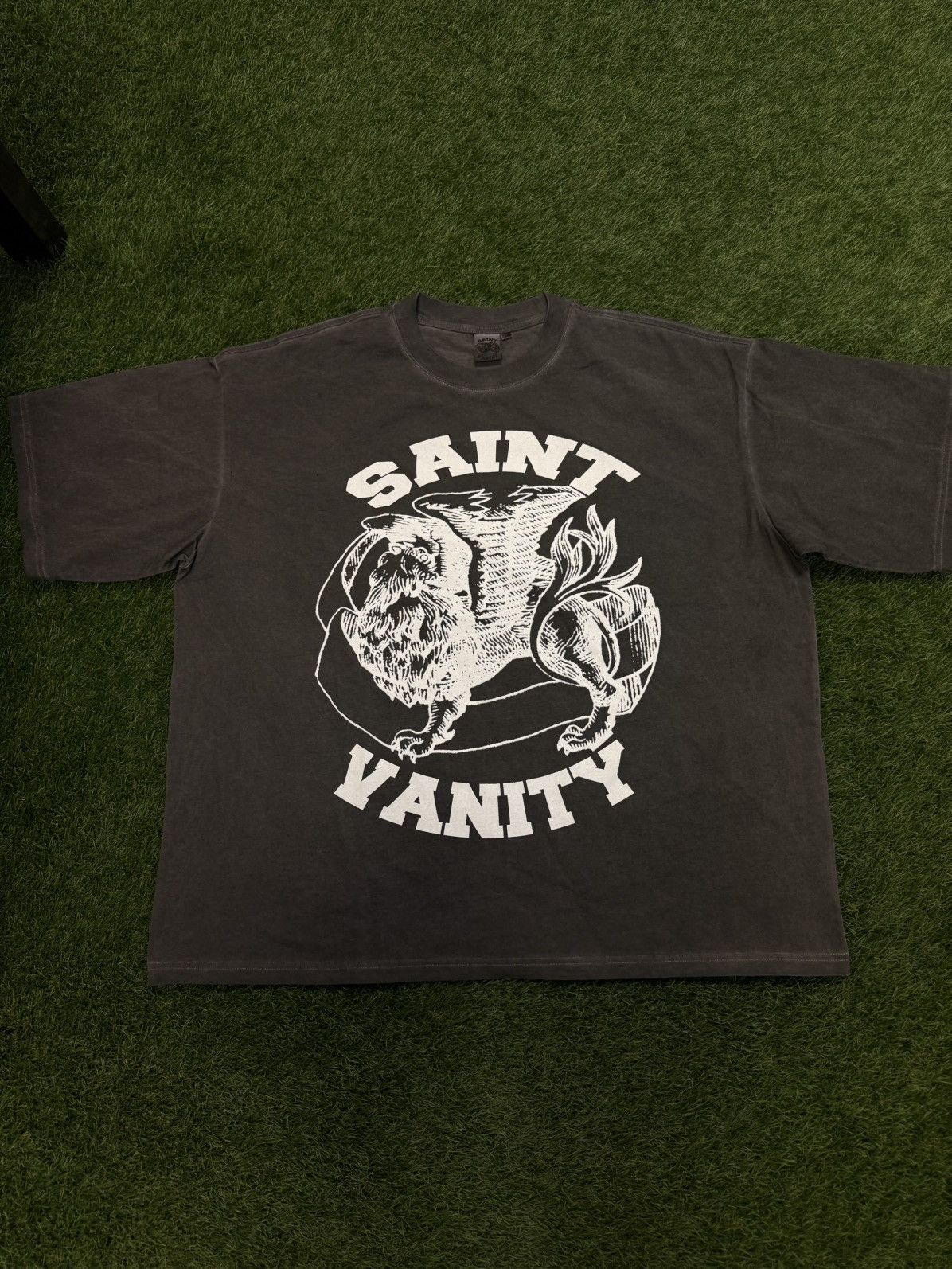 Saint Vanity Saint Vanity Grey Logo Tee Shirt Size XL (NEW) Size US XL / EU 56 / 4 - 1 Thumbnail