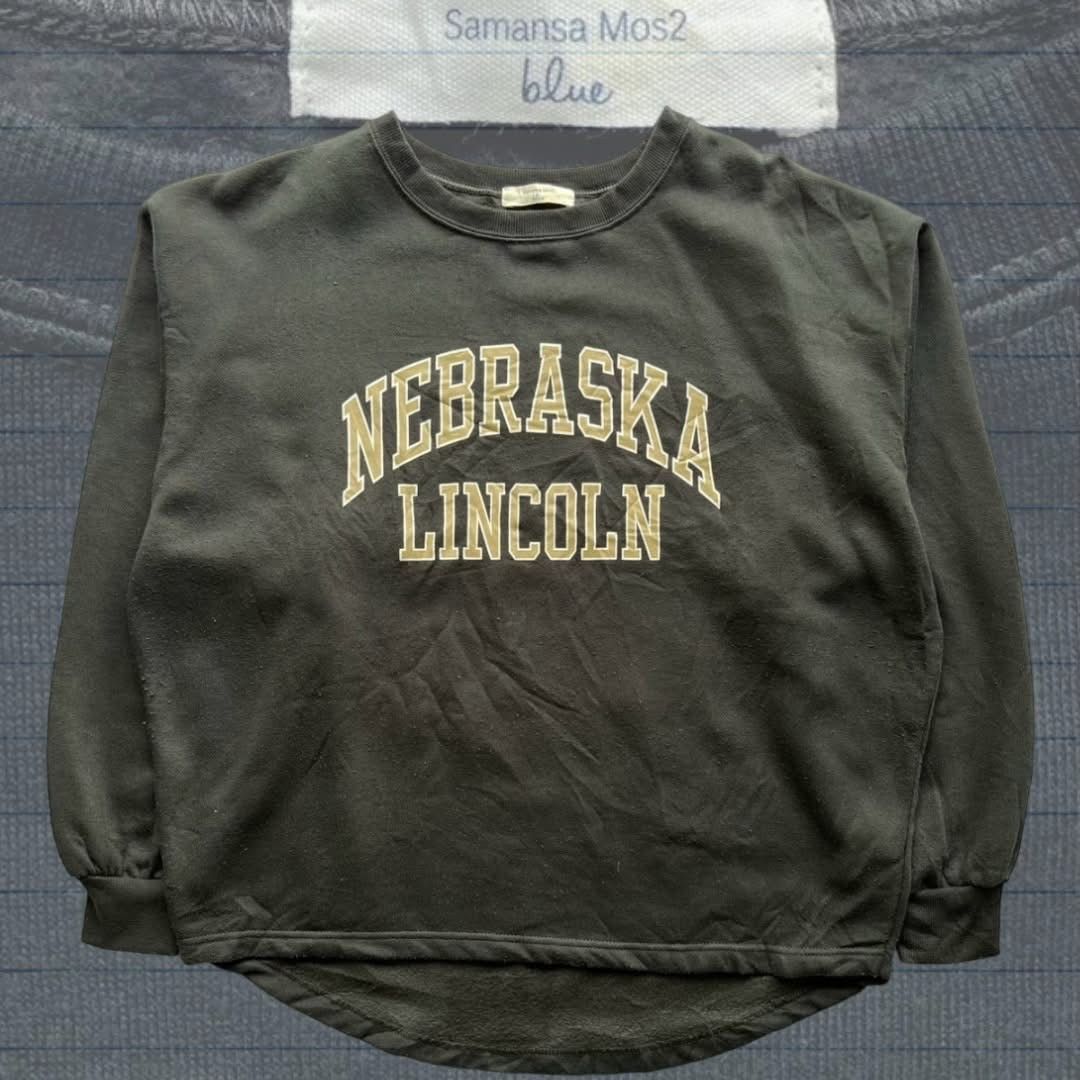 Designer × Vintage Vintage NEBRASKA LINCOLN big logo Sweatshirts pullover Size US S / EU 44-46 / 1 - 1 Thumbnail