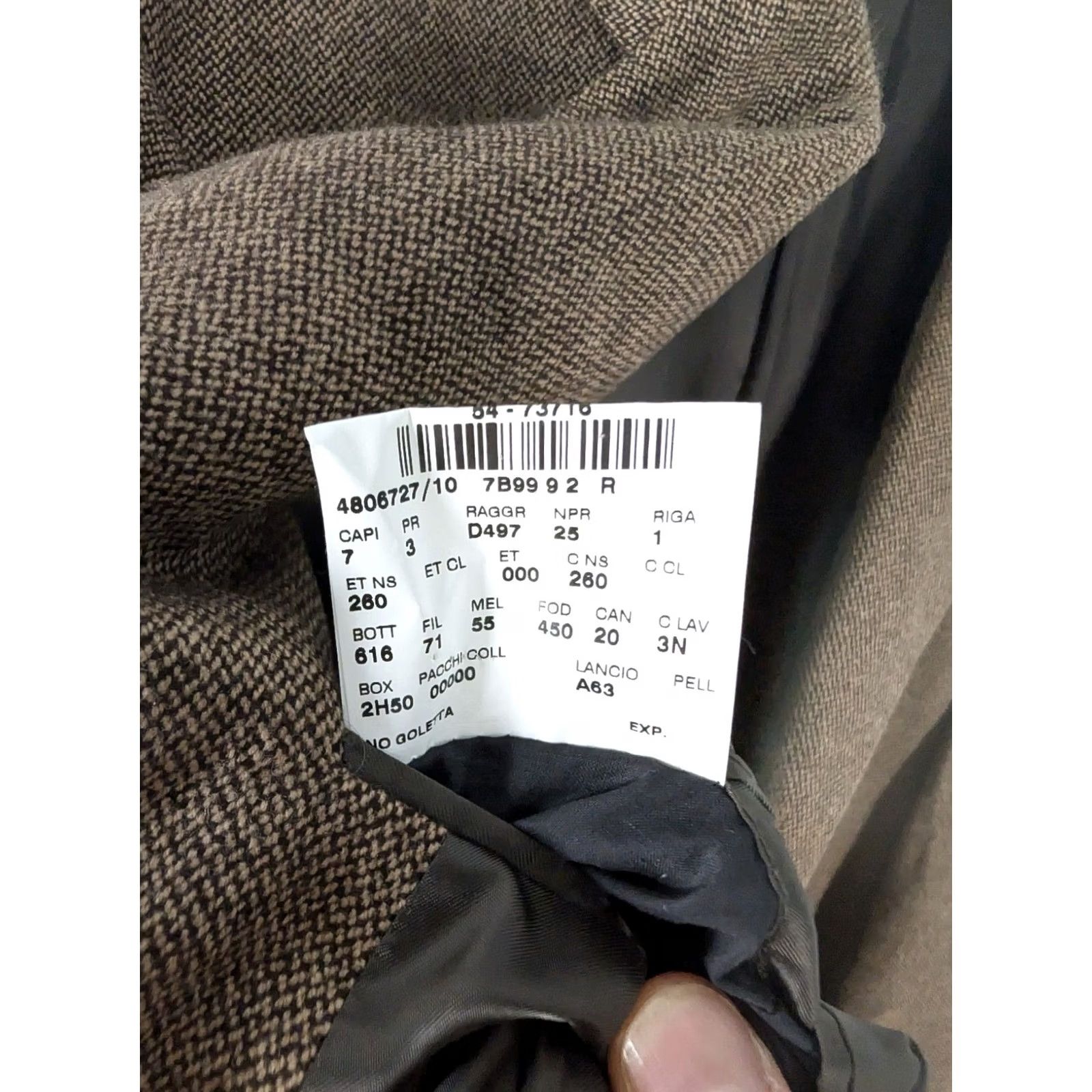 Polo Ralph Lauren VINTAGE Polo Ralph Lauren Blazer Mens 46 Brown Tweed Cashmere Wool Four-Button Three-Button Sport Coat Italy Collection Jacket Size US XXL / EU 58 / 5 - 5 Thumbnail