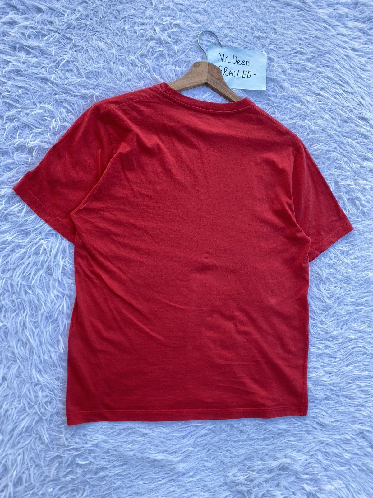 Prada Rare Vintage Prada Small Logo Red Tshirt Size US S / EU 44-46 / 1 - 17 Thumbnail