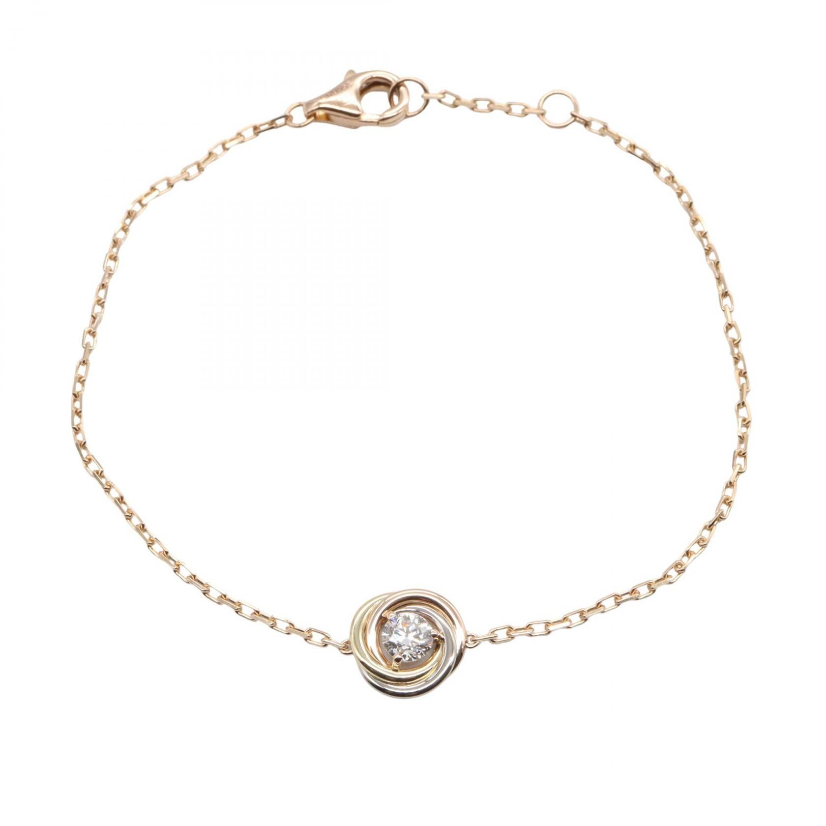Cartier Cartier Cartier Trinity Au750 Diamond Bracelet Size 15.5 Precious Metal Bracelet B6068017 DUTY FREE for USA Size ONE SIZE - 1 Thumbnail