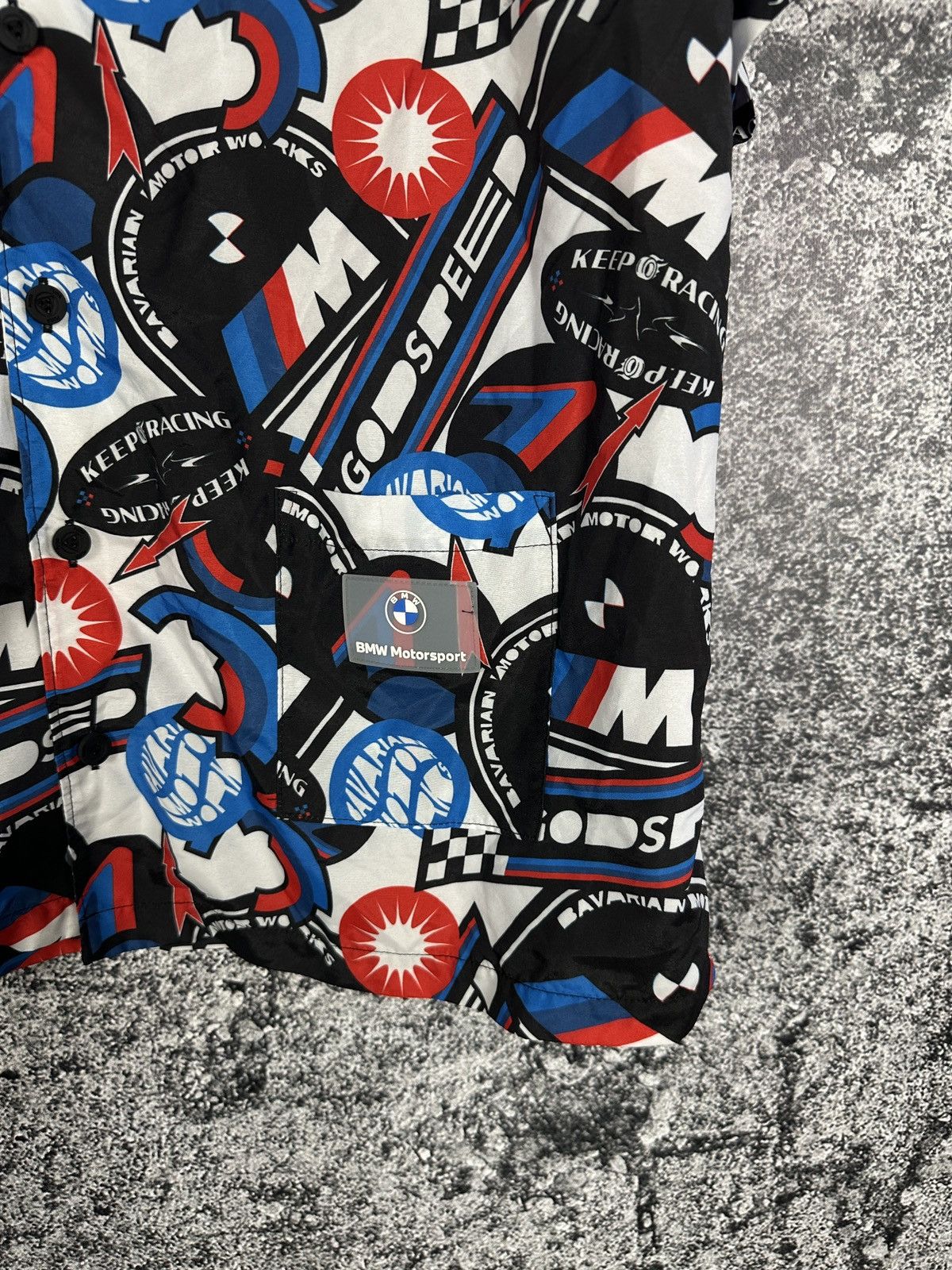 BMW × Puma BMW M Motorsport Puma Short Sleeve Racing Shirt Button Up Size US S / EU 44-46 / 1 - 4 Thumbnail
