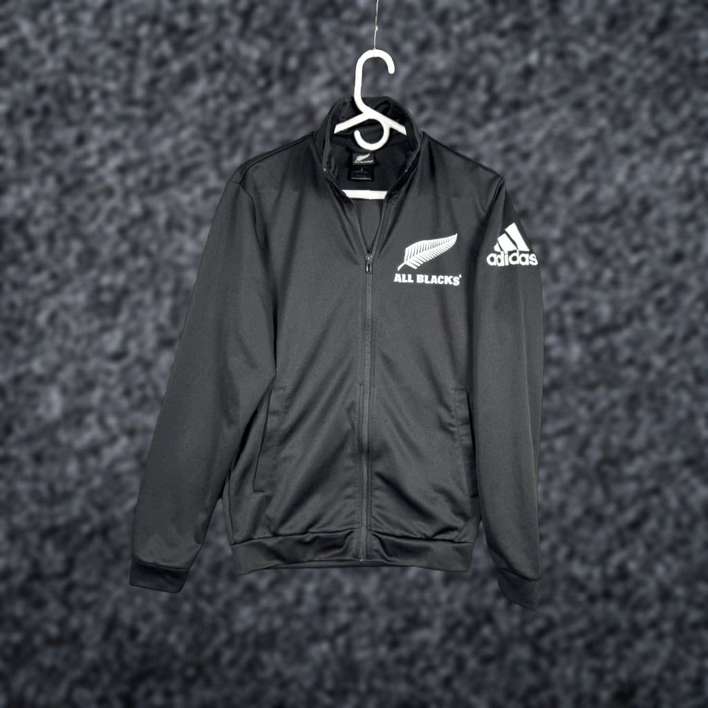 Adidas All Blacks Rugby Jacket Adidas Mens Small Black Full Zip Track Jacket Size US S / EU 44-46 / 1 - 1 Thumbnail
