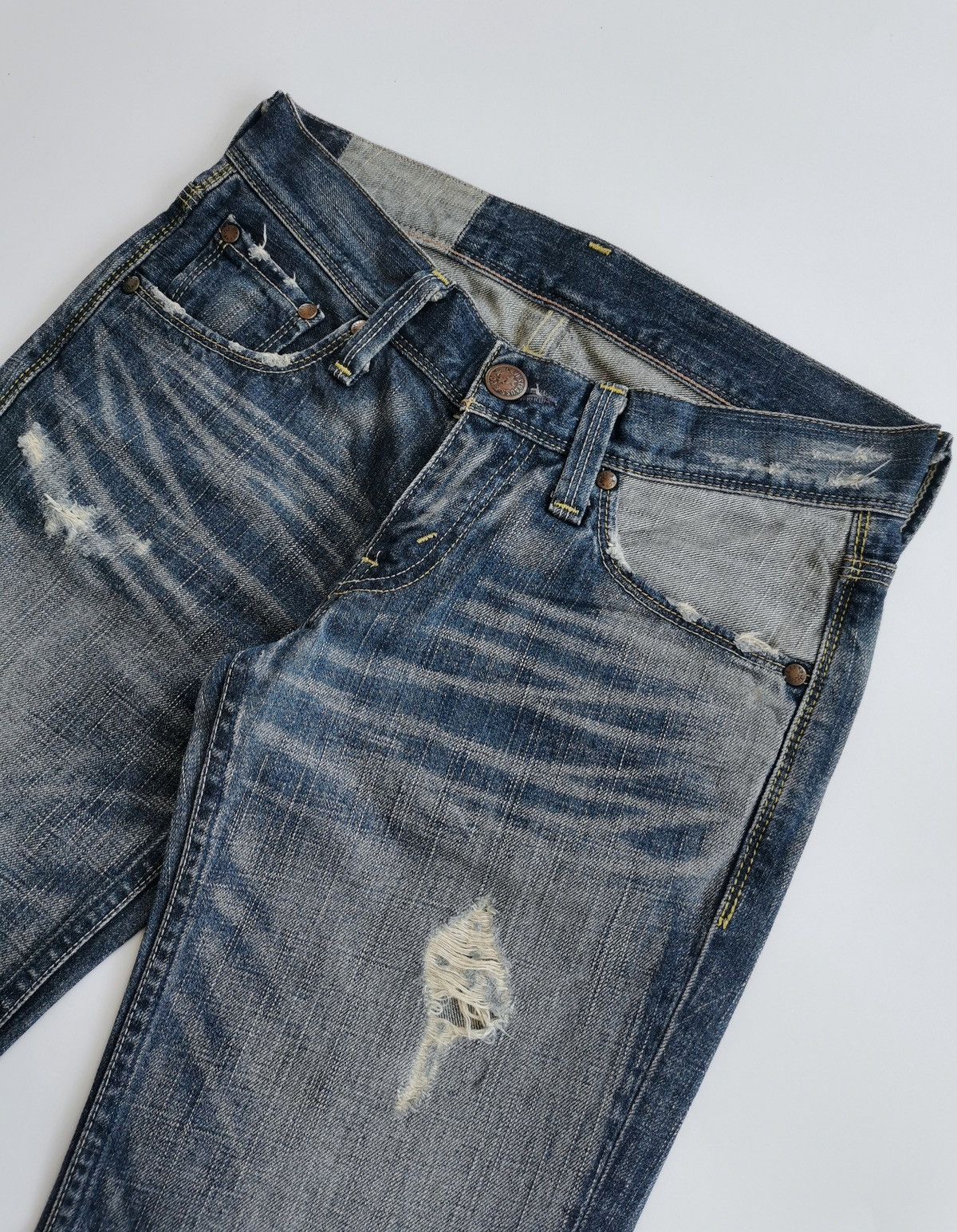 Levi's Vintage Levis Bootcut Distressed Jeans Size 28" / US 6 / IT 42 - 3 Thumbnail