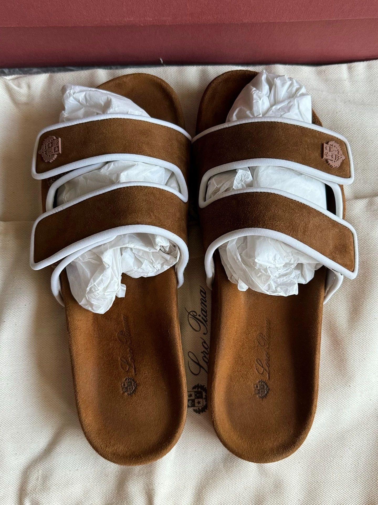 Loro Piana Loro Piana women's suede deep brown 37 slippers Size US 6.5 / IT 36.5 - 3 Thumbnail