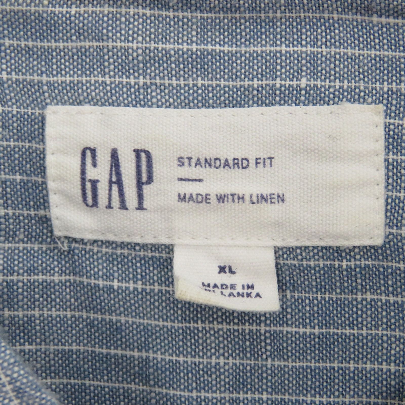 Gap GAP Blue Button Down Shirt Standard Fit Large Size US L / EU 52-54 / 3 - 6 Thumbnail