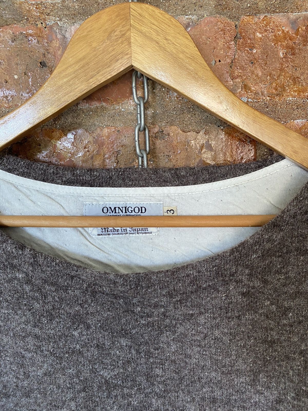 Japanese Brand × OMNIGOD Vtg Omnigod Japan Mix Fabric Single pocket wool Size US L / EU 52-54 / 3 - 7 Thumbnail
