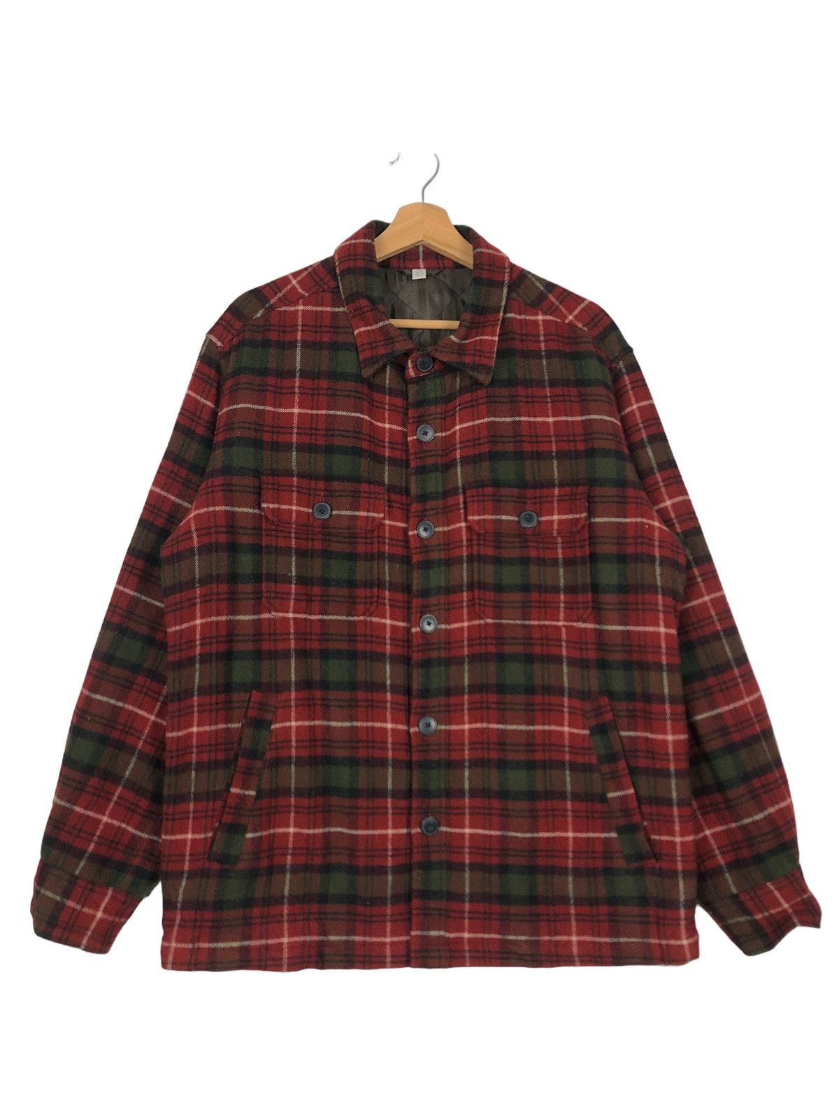 Flannel 🔥VINTAGE FLANNEL JACKET UNIQLO ISSEY MIYAKE TARTAN Size US L / EU 52-54 / 3 - 2 Thumbnail