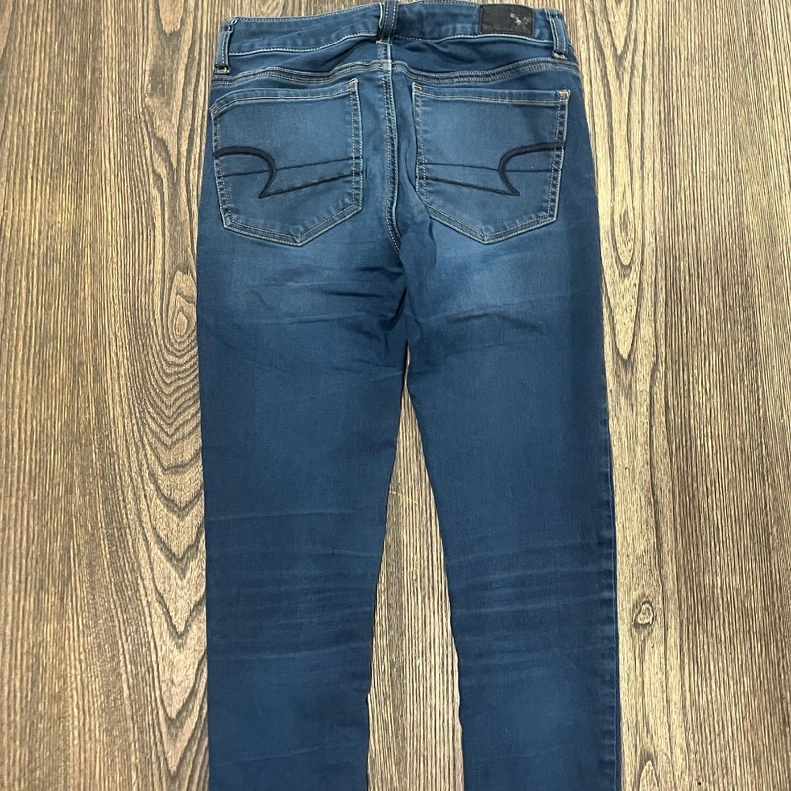 American Eagle Outfitters American Eagle Jeans Skinny Super Super Stretch Medium Wash Size 26" / US 2 / IT 38 - 11 Thumbnail