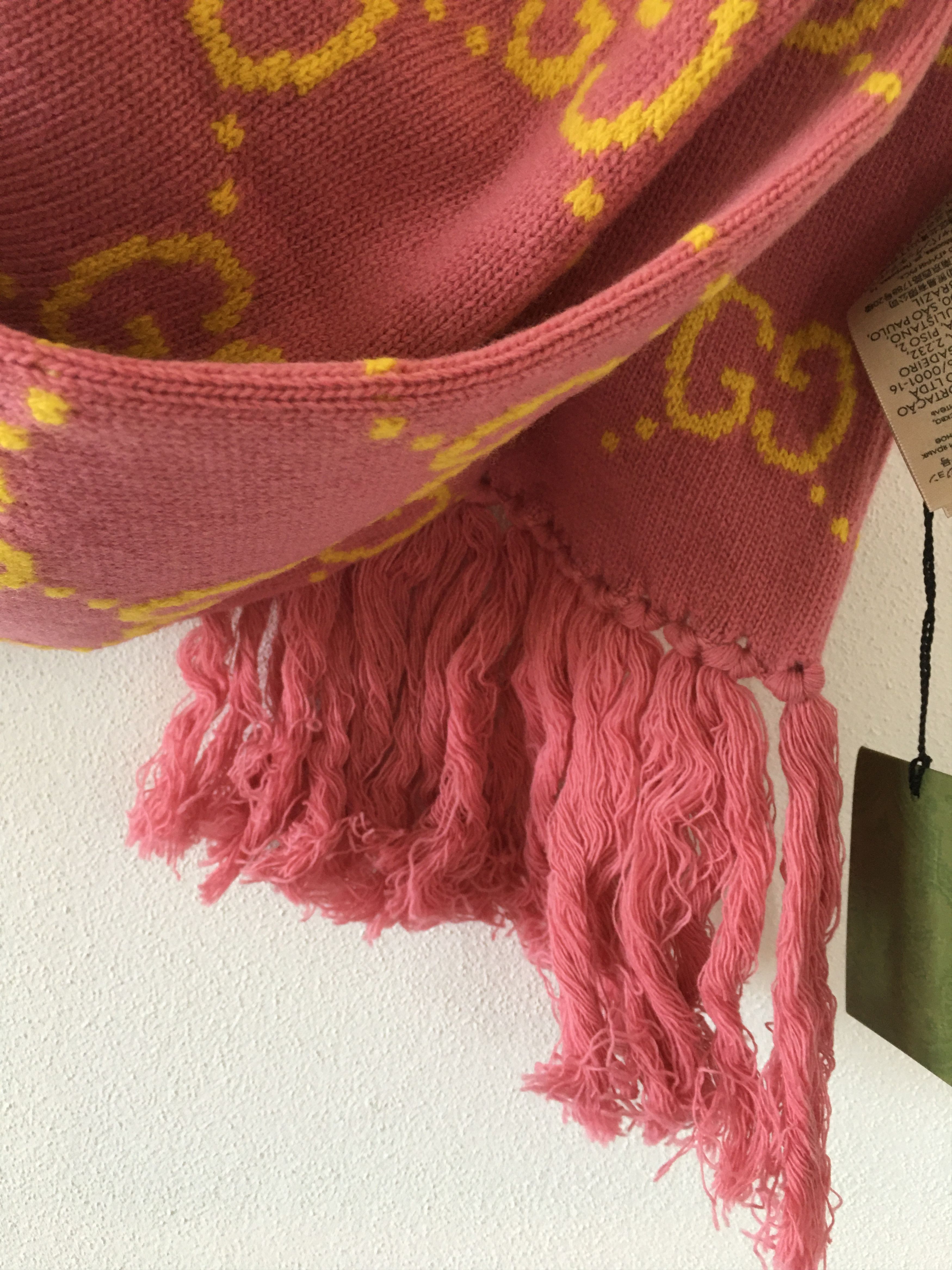 Gucci Scarf Wool Print GG Size ONE SIZE - 2 Thumbnail