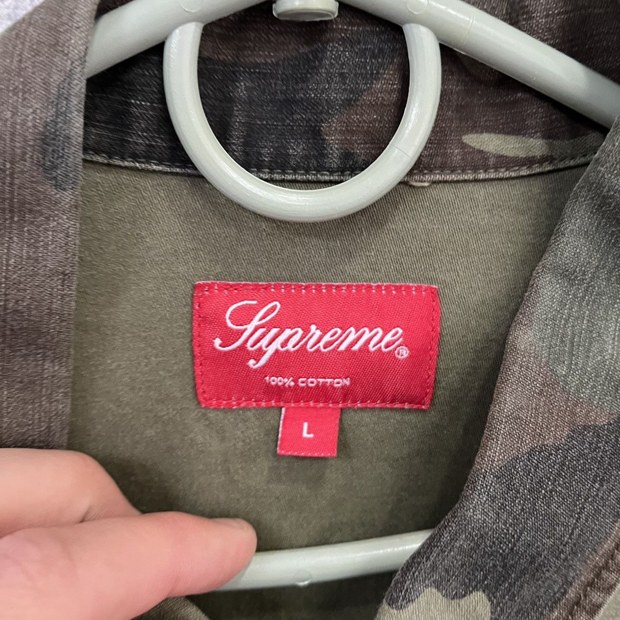 Supreme Supreme Woodland Camo Ripstop military shirt Size US L / EU 52-54 / 3 - 13 Thumbnail