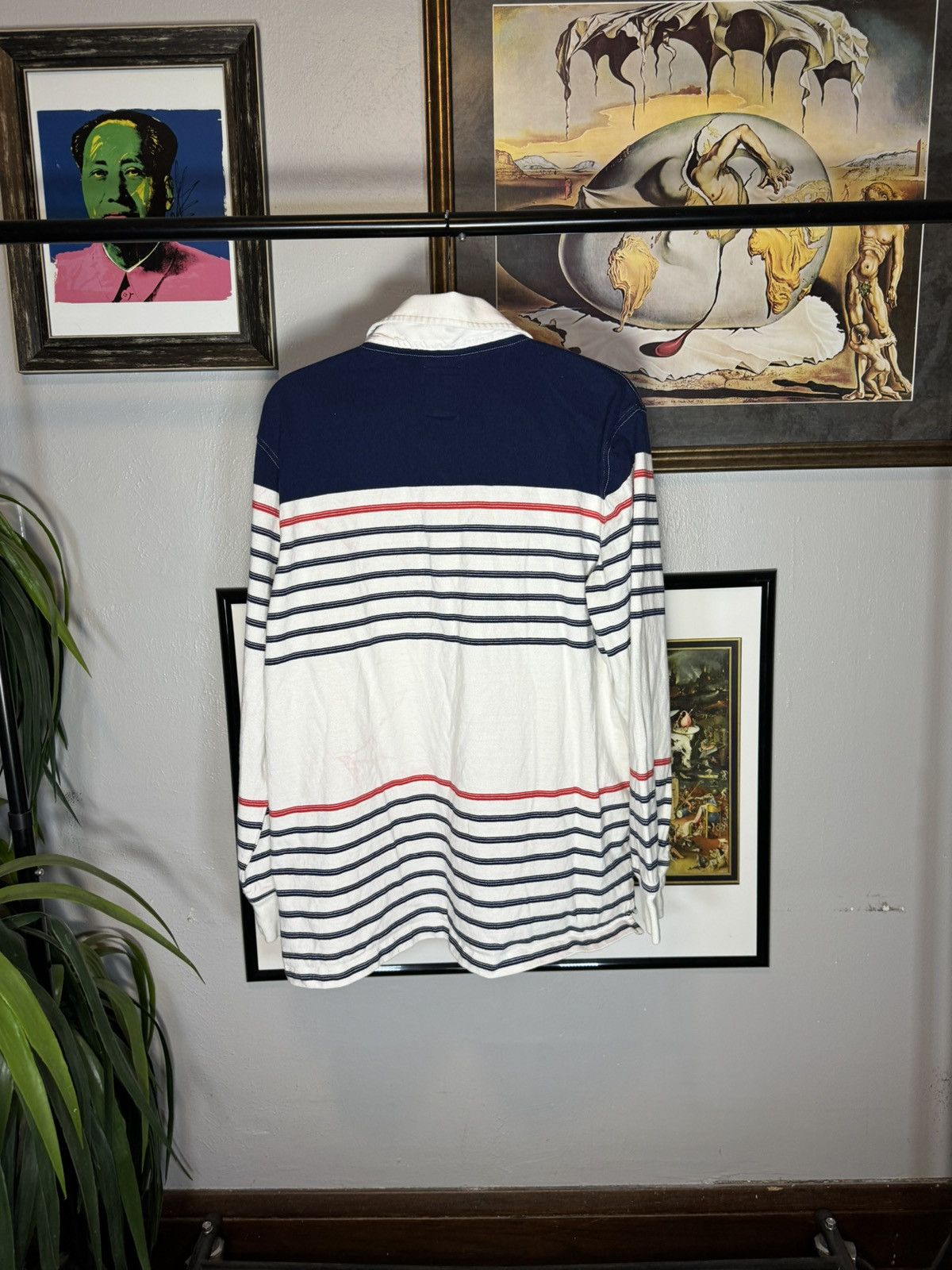 Lands' End × Vintage Vintage Lands End Striped Rugby Size US XL / EU 56 / 4 - 2 Thumbnail