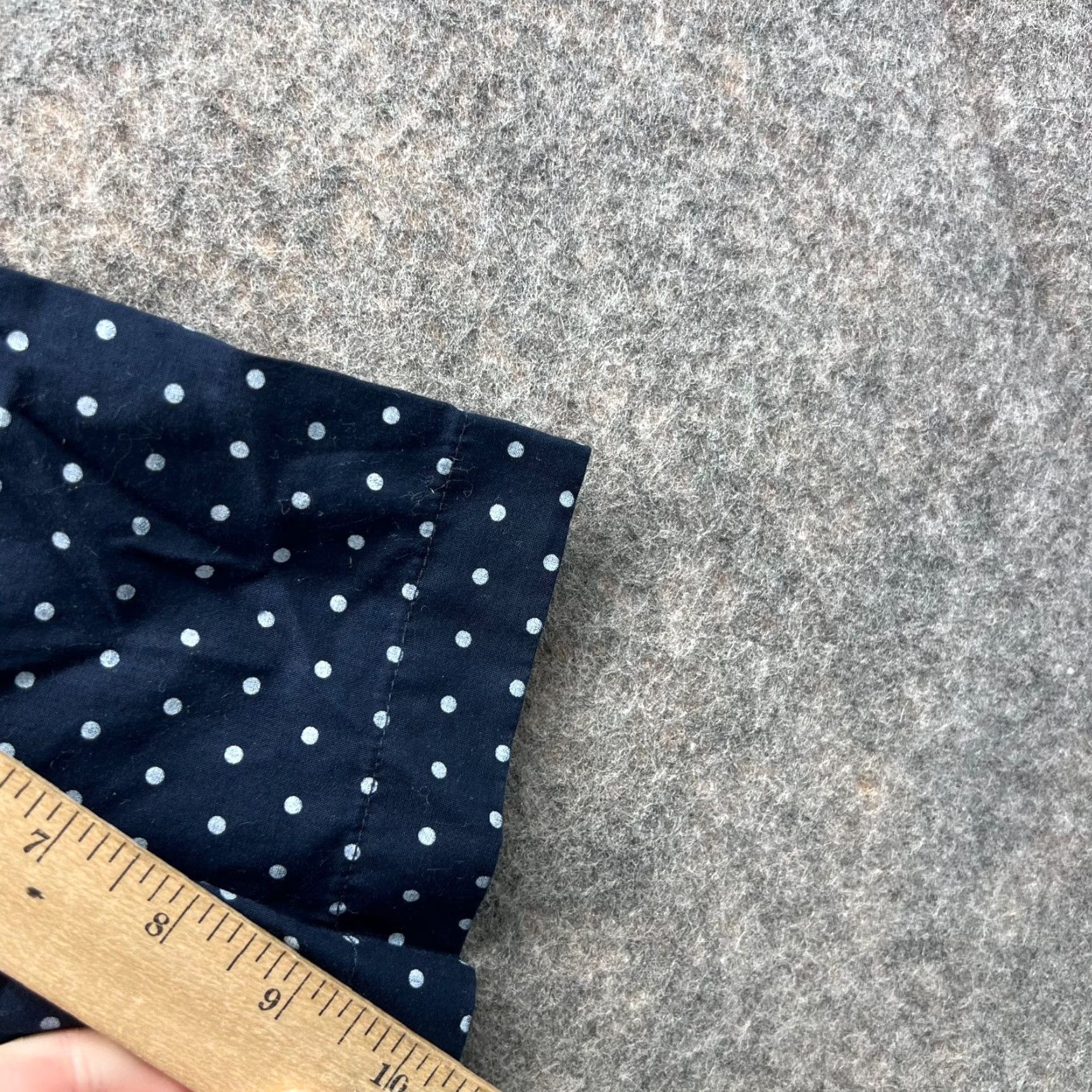 Levi's VINTAGE Levi's Shirt Mens Large Blue Button-Down Polka Dots Preppy Short Sleeve Strauss Size US L / EU 52-54 / 3 - 6 Thumbnail