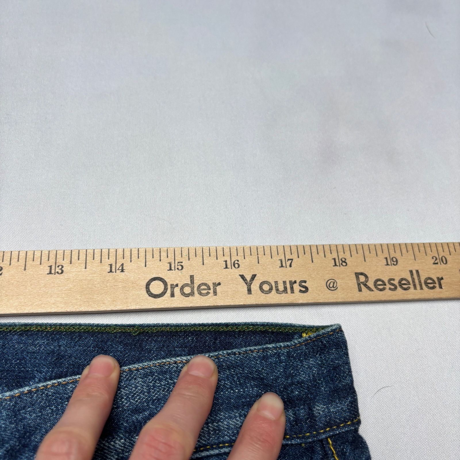 Sid Mashburn $325 Sid Mashburn Japanese Selvedge Deep Indigo Jeans 33x32 Size US 35 - 7 Thumbnail