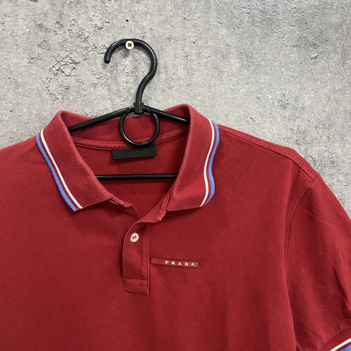 Prada Prada Polo T-Shirt Red Tab Size US XL / EU 56 / 4 - 5 Thumbnail