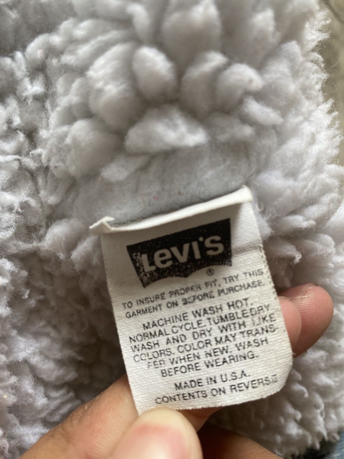Levi's Vintage Clothing 1991 Vintage Levi’s track Jacket sherpa lined Size US M / EU 48-50 / 2 - 4 Thumbnail