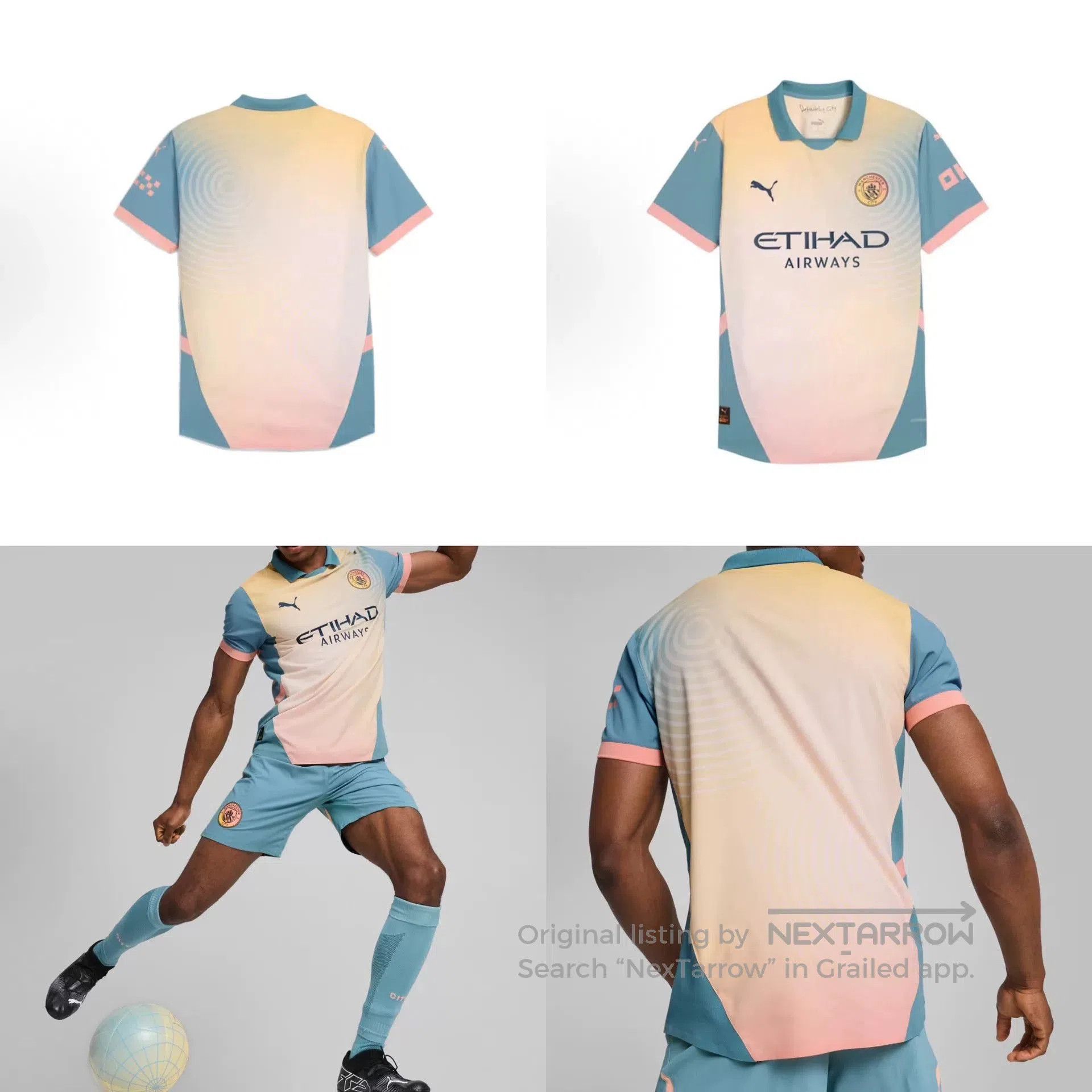 Puma PUMA Manchester City Casual Letter Print Jersey. Size US XXL / EU 58 / 5 - 9 Thumbnail