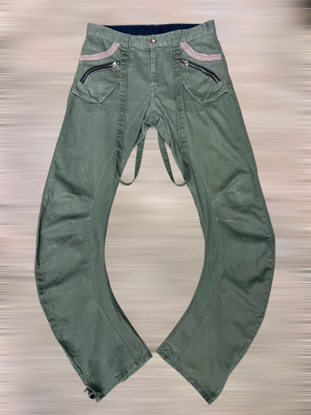 If Six Was Nine × Japanese Brand × PPFM VINTAGE PPFM BONDAGE CARGO PANTS Size US 33 - 1 Thumbnail