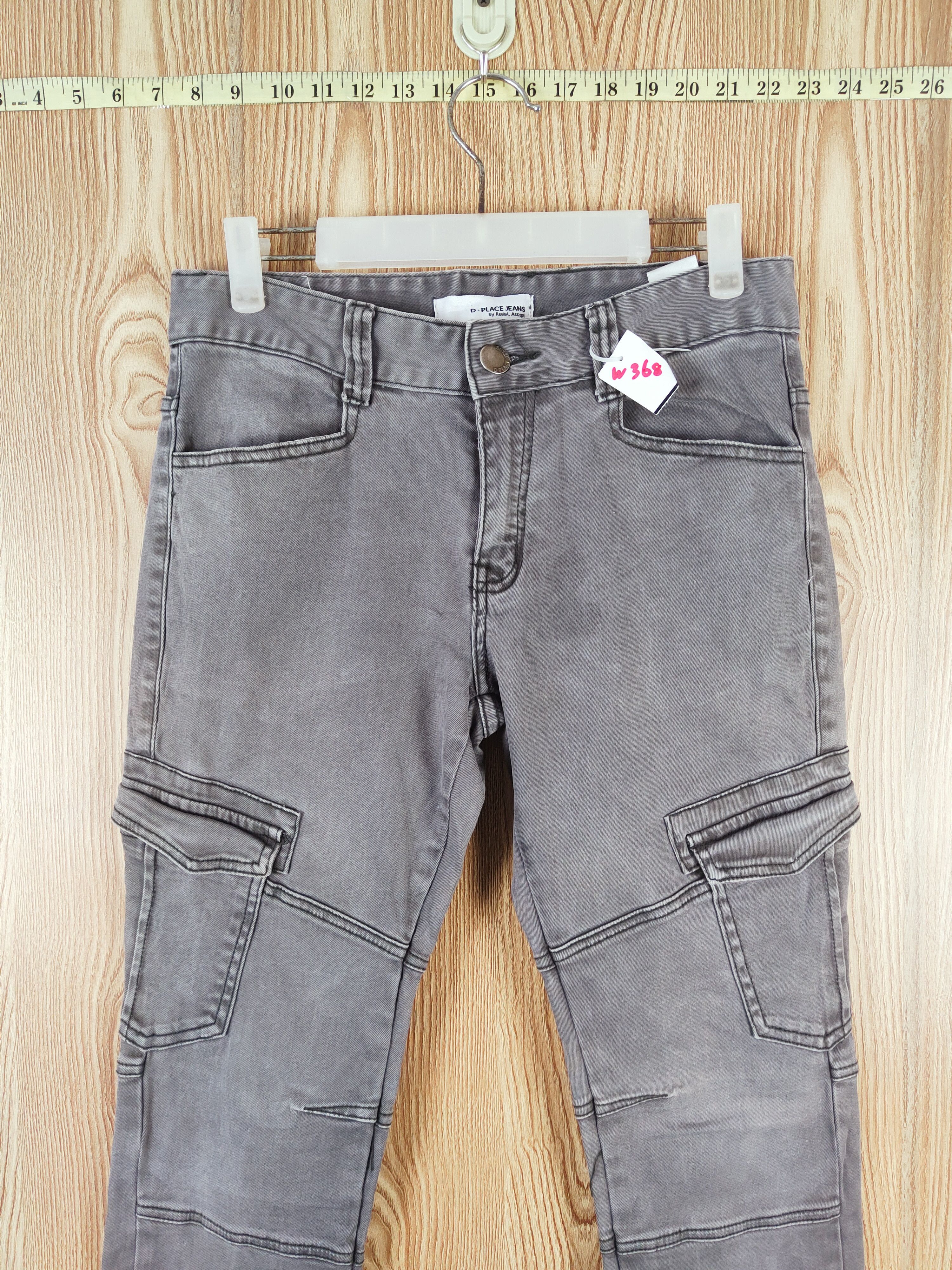 Japanese Brand Denim Place Dark Gray Multipocket Tactical Cargo Pants #W368 Size US 30 / EU 46 - 2 Thumbnail