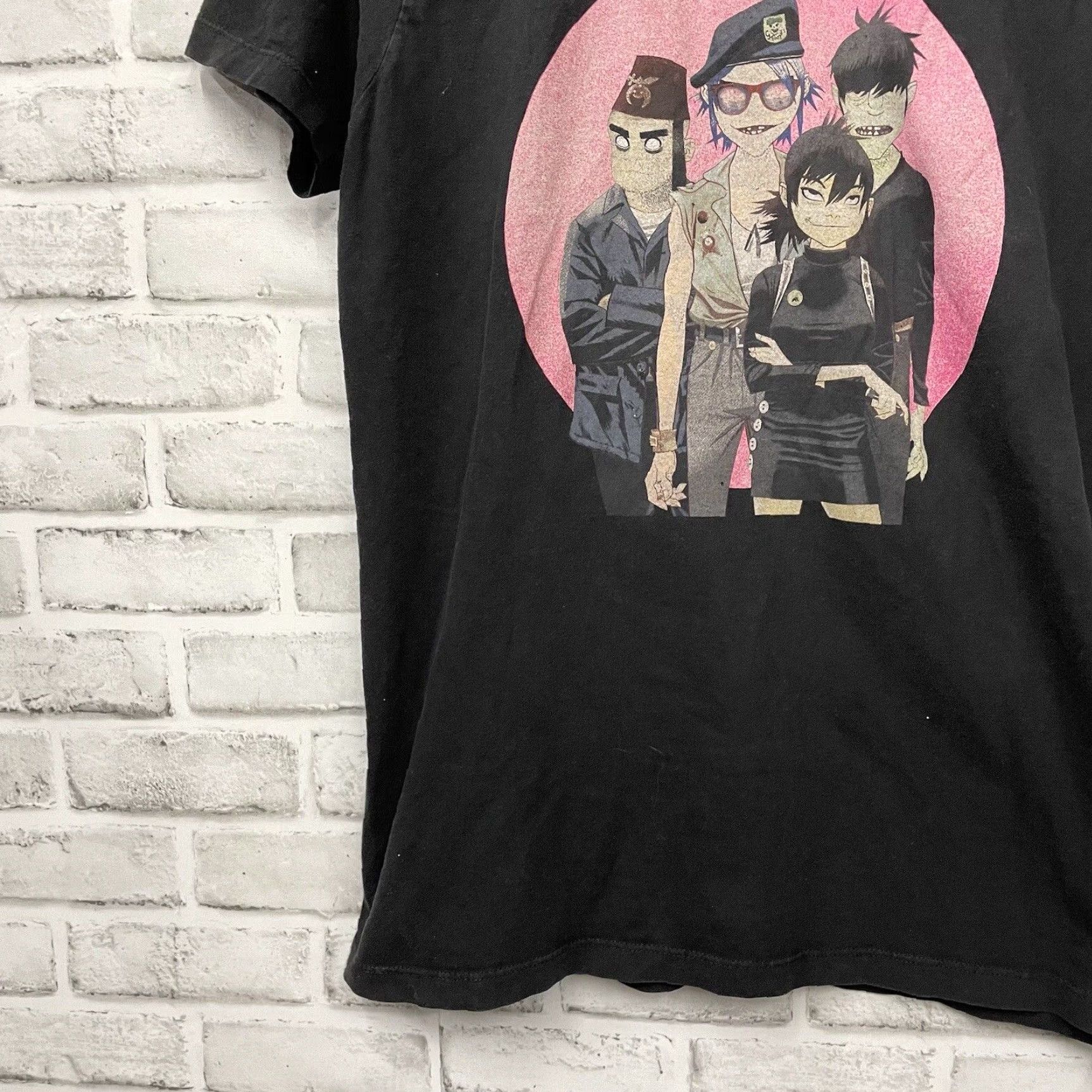Vintage VINTAGE Gorillaz Band Graphic Y2K Tee Shirt M Pacific Black Mens Shirt Size US M / EU 48-50 / 2 - 3 Thumbnail