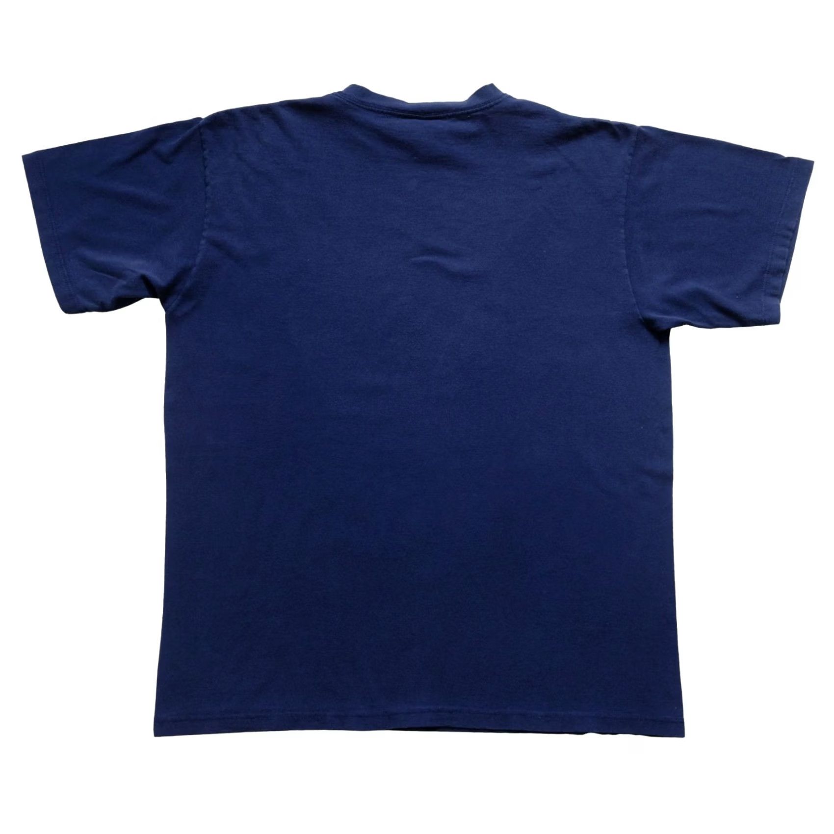 Adidas VINTAGE adidas Trefoil T-Shirt 90s 100% Cotton Graphic Print Blue Men L Short Sleeve Crew Neck Shirt Size US L / EU 52-54 / 3 - 3 Thumbnail