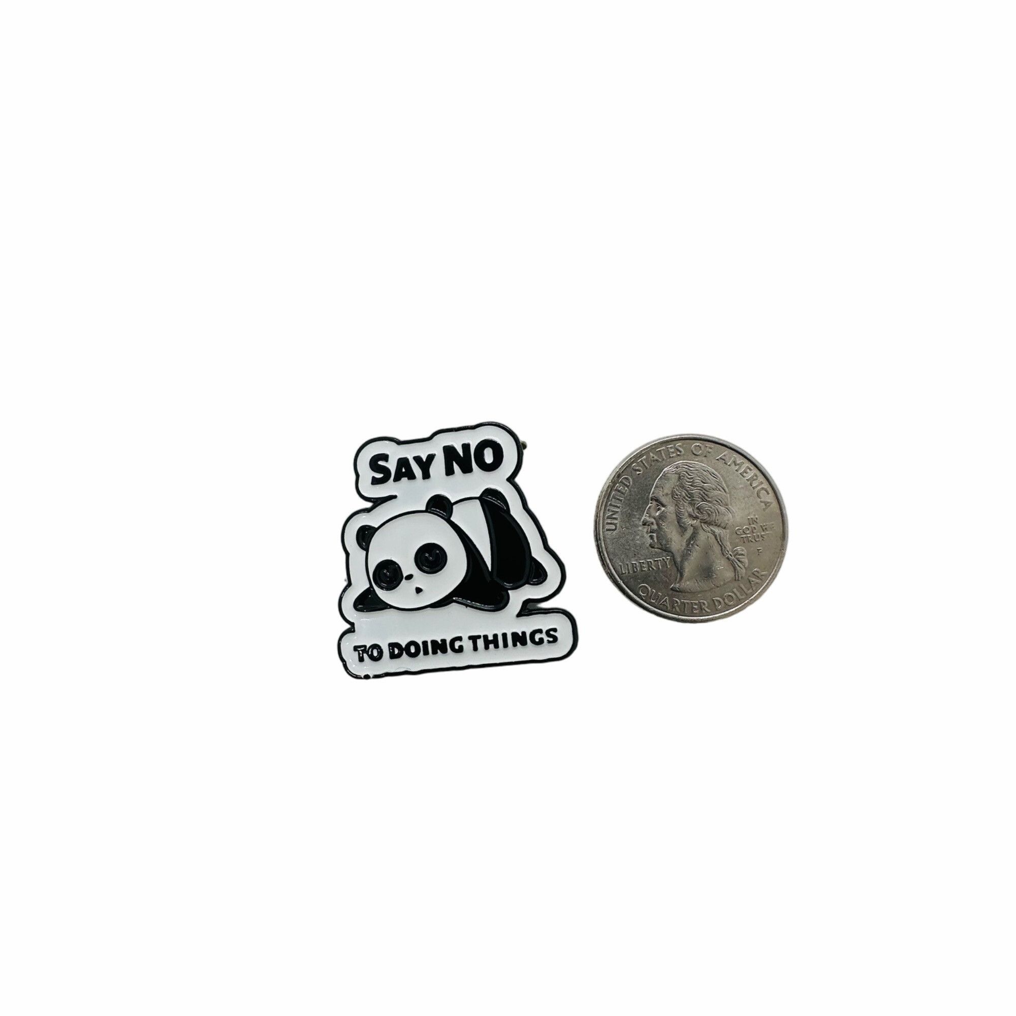 Other ☀️Oz Enamel Pin Panda Broch Say No To Doing Thing Sleeping W Size ONE SIZE - 7 Thumbnail