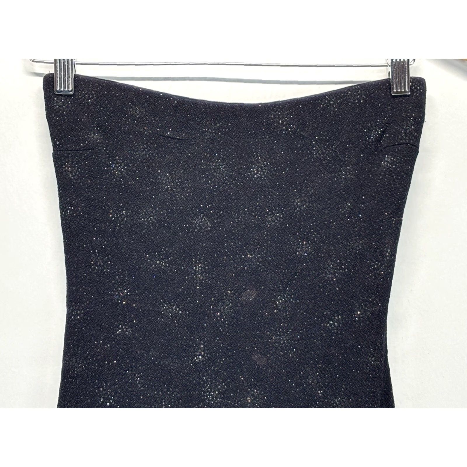 Vintage VINTAGE Cache Evening Dress Gown 3/4 Juniors Black Shimmer Stretch Fairy Goth Y2K US Mermaid Whimsigoth 90s Party/Cocktail Womens Boys Girls? Size XS / US 0-2 / IT 36-38 - 2 Thumbnail