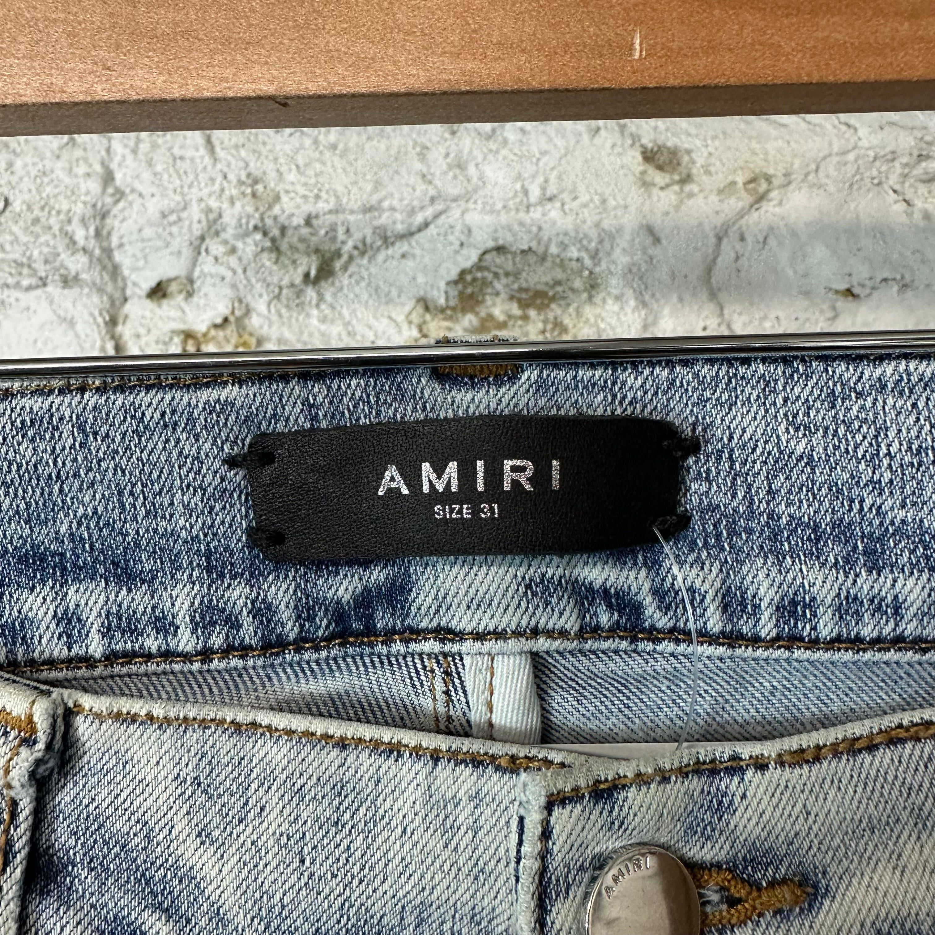 Amiri Amiri Plain Washed Blue Denim Jeans Sz 31 Size US 31 - 3 Thumbnail