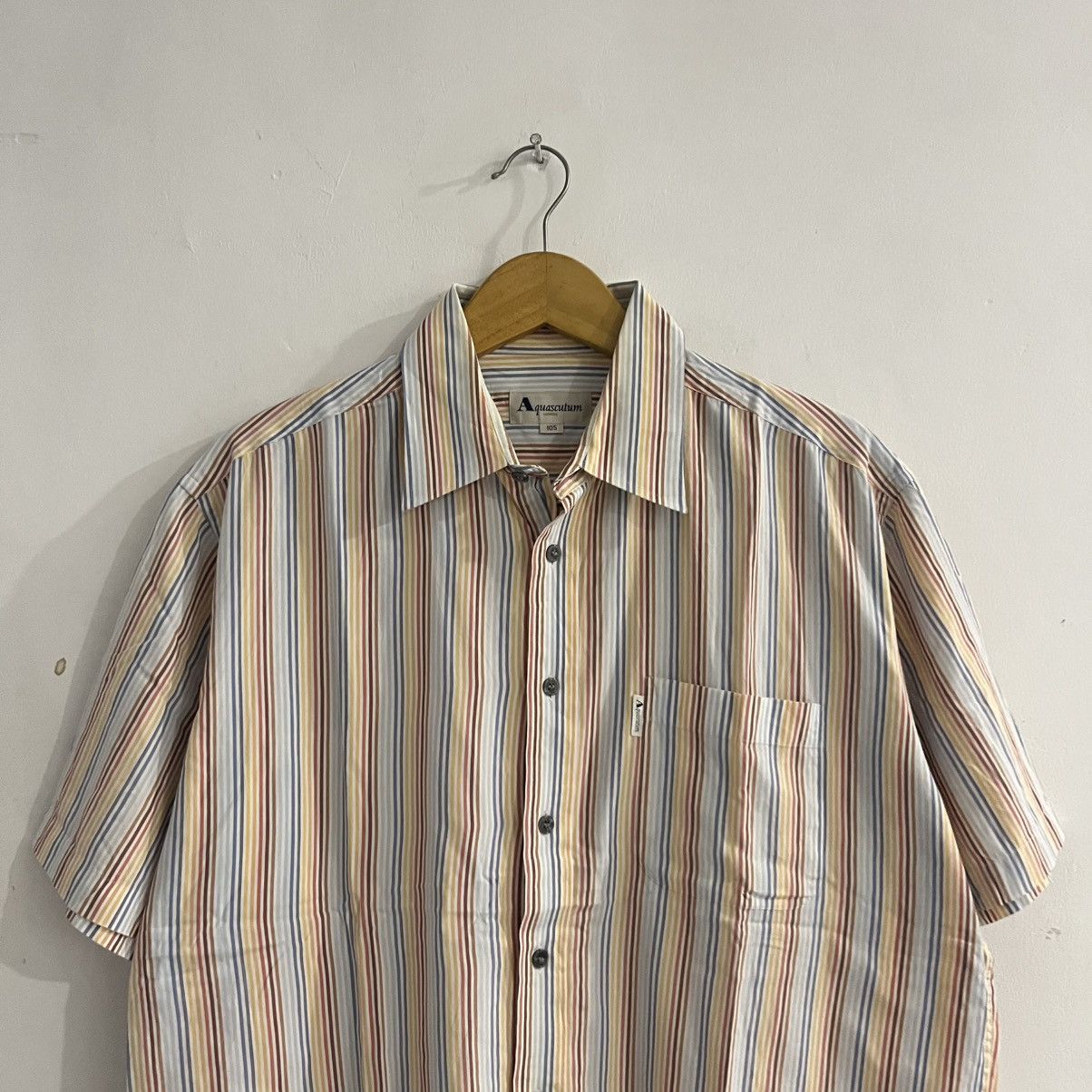 Aquascutum aquascutum - striped shirt Size US L / EU 52-54 / 3 - 2 Thumbnail