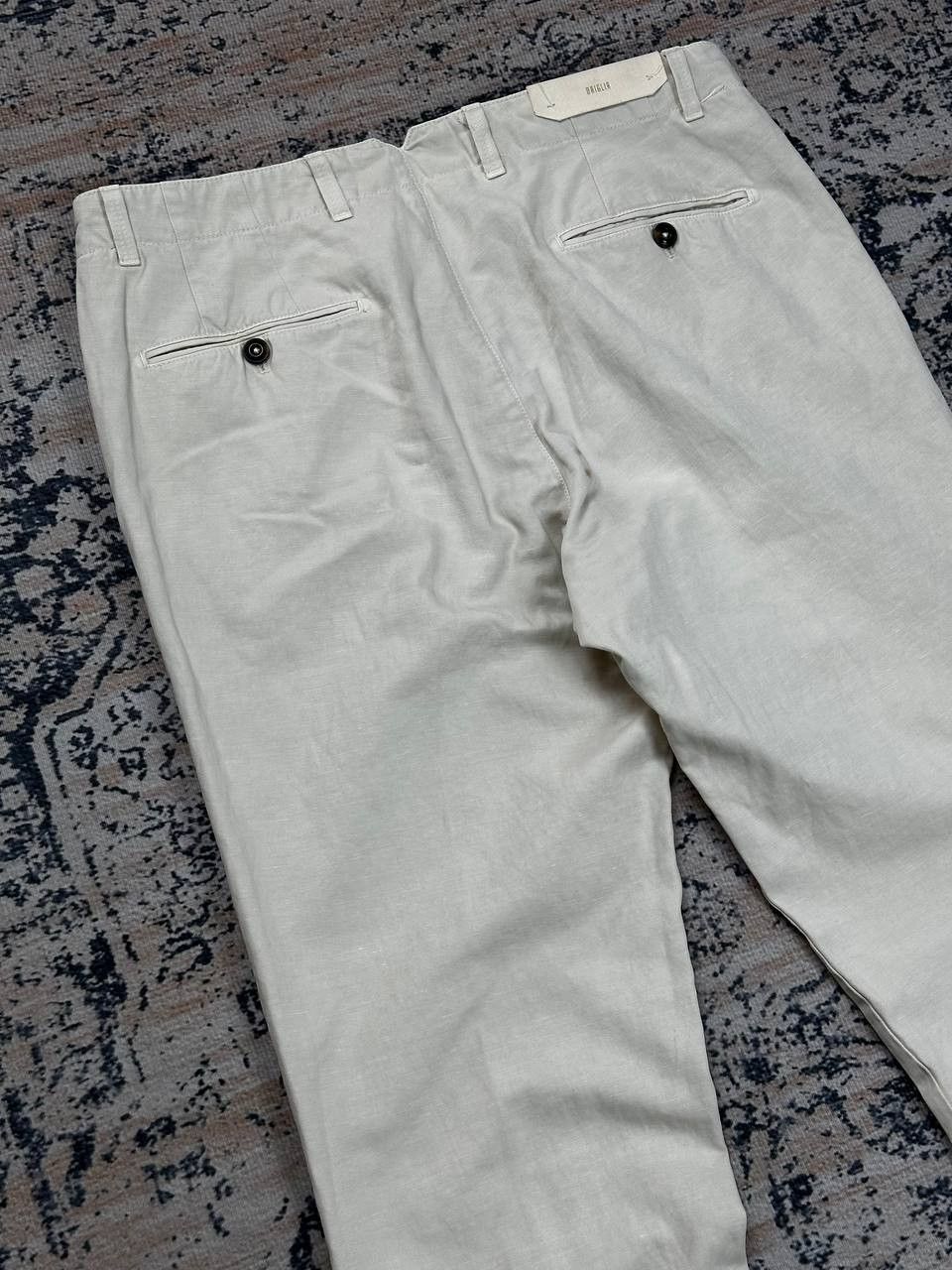 Designer Luxury Briglia 1949 Linen Chino Pants Made In Italy Size US 32 / EU 48 - 12 Thumbnail