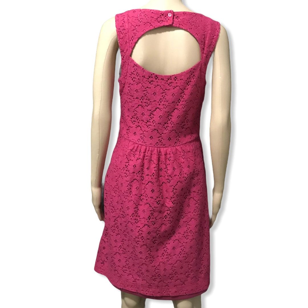 Anthropologie Anthropologie Deletta Silverfield Pink Lace Eyelet Dress M Size M / US 6-8 / IT 42-44 - 3 Thumbnail