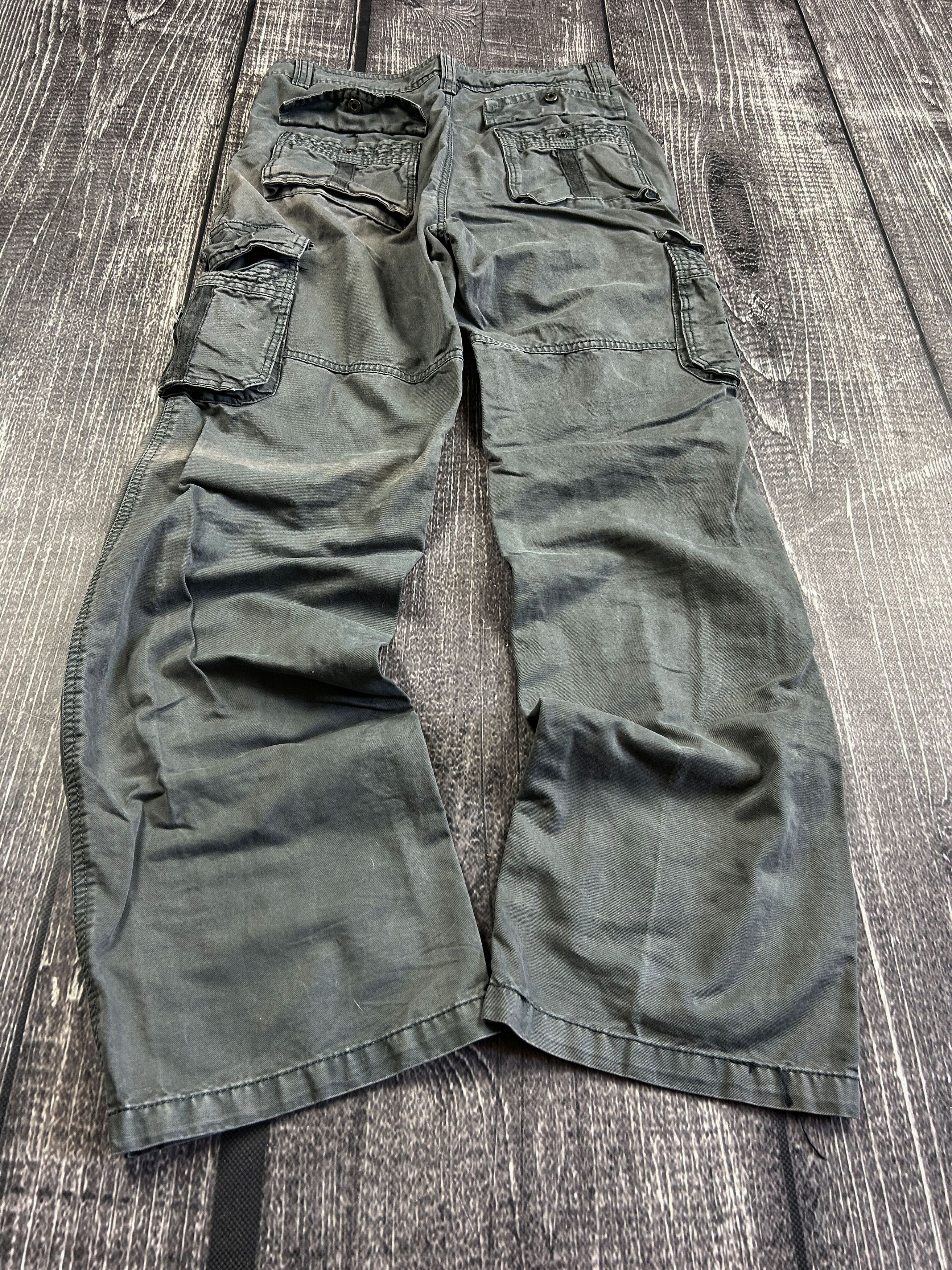 Vintage Vintage Rick Owens Junya Watanabe Style Cargo Jeans Size US 32 / EU 48 - 2 Thumbnail