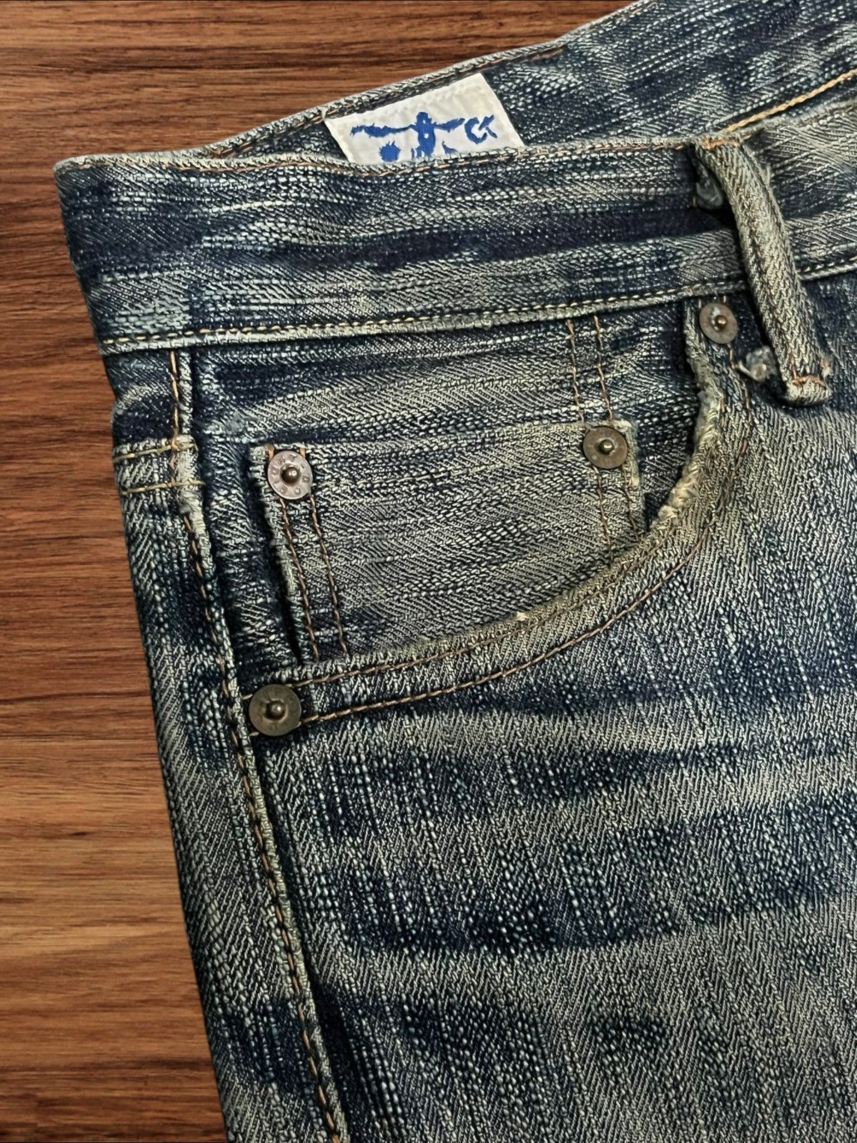Kapital Vintage 18oz Eight G Union Made Selvedge Distressed Jeans Size US 30 / EU 46 - 8 Thumbnail