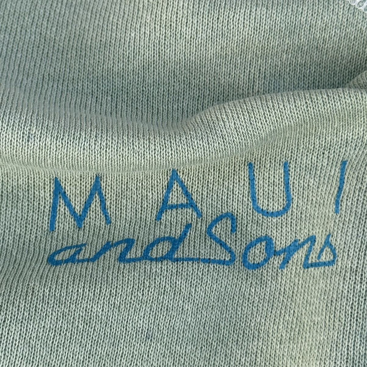 Hanes Vintage 90s USA Made Earth Tone Green Maui Crewneck Fits S Size US S / EU 44-46 / 1 - 3 Thumbnail