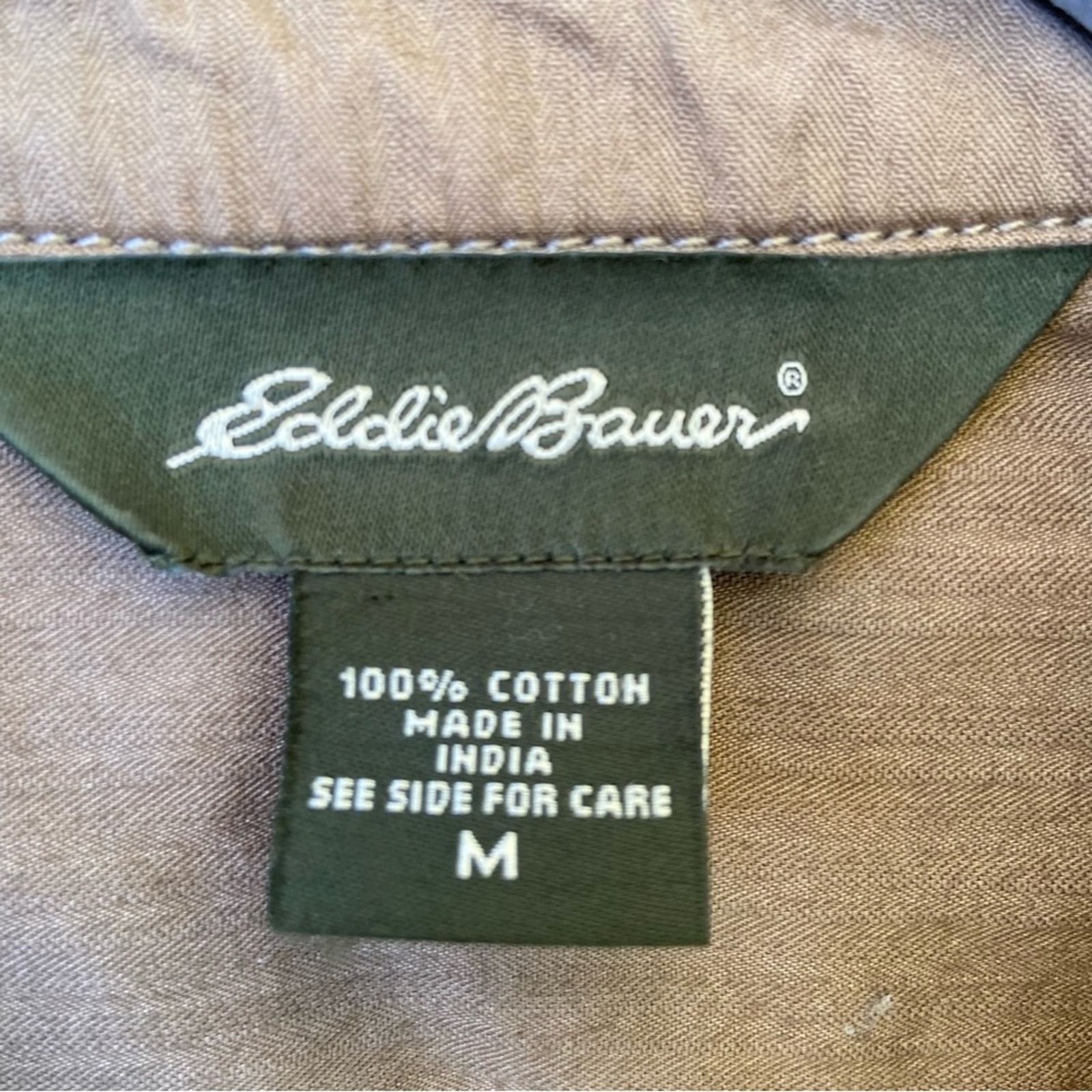 Eddie Bauer Eddie Bauer Womens Medium Cotton Button Up Jacket w Pockets Size M / US 6-8 / IT 42-44 - 5 Thumbnail