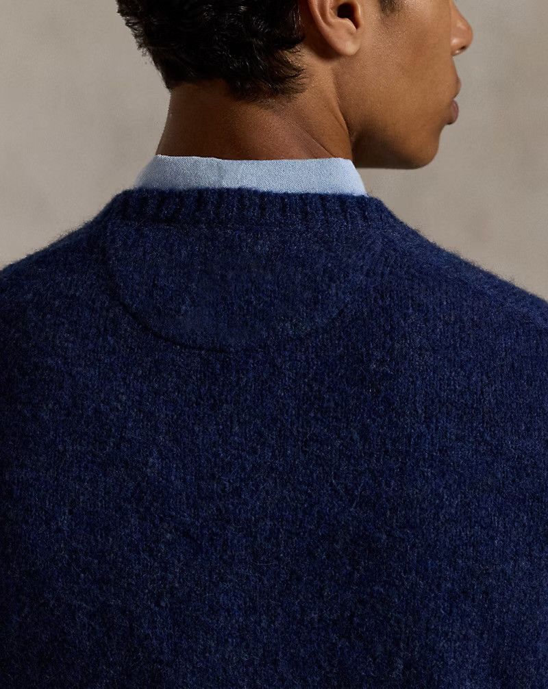 Polo Ralph Lauren Polo Ralph Lauren The Ralph Logo Sweater Navy XL Alpaca Wool Size US XL / EU 56 / 4 - 6 Thumbnail