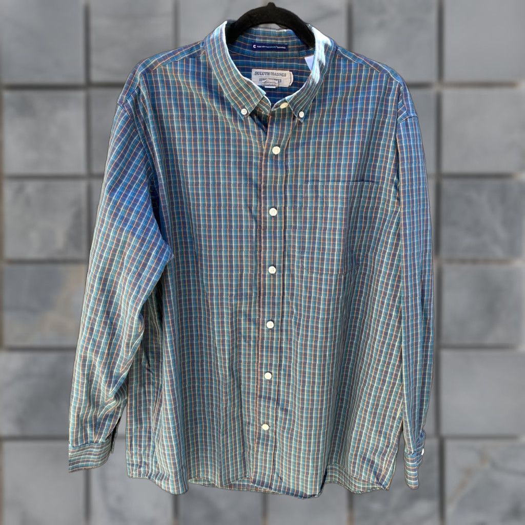 Duluth Trading Company Duluth Trading Co Multicolor Plaid LS Flannel Shirt Men’s L Cotton Wrinkle Free Size US L / EU 52-54 / 3 - 1 Thumbnail