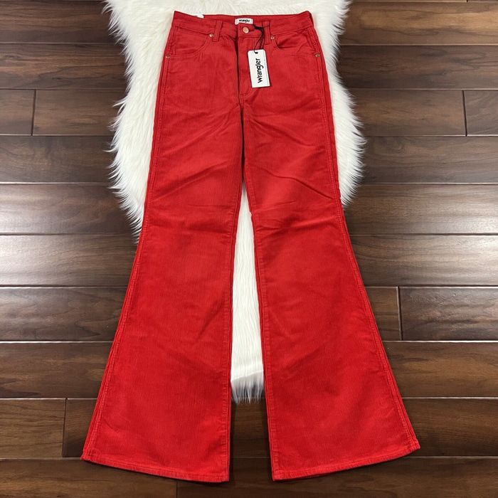 Wrangler Wrangler Women's Size 27 Red Corduroy Wanderer 622 High