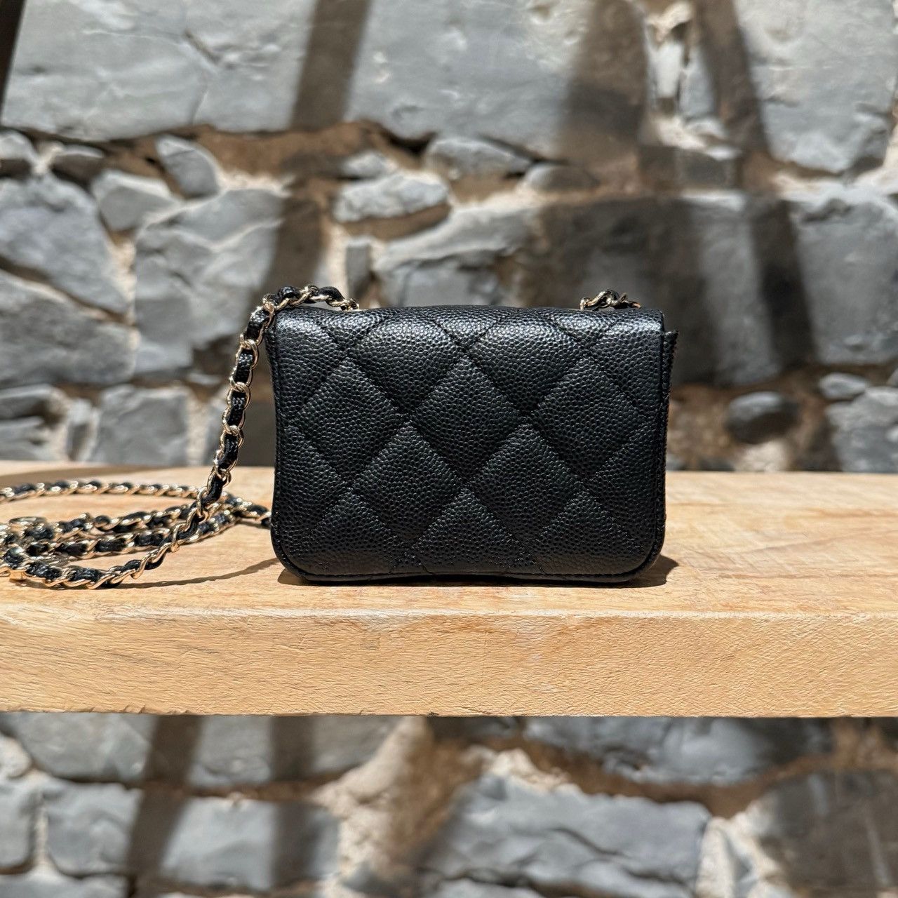 Chanel Chanel 2021 Black Caviar Mini Chain Belt Bag Size ONE SIZE - 3 Thumbnail