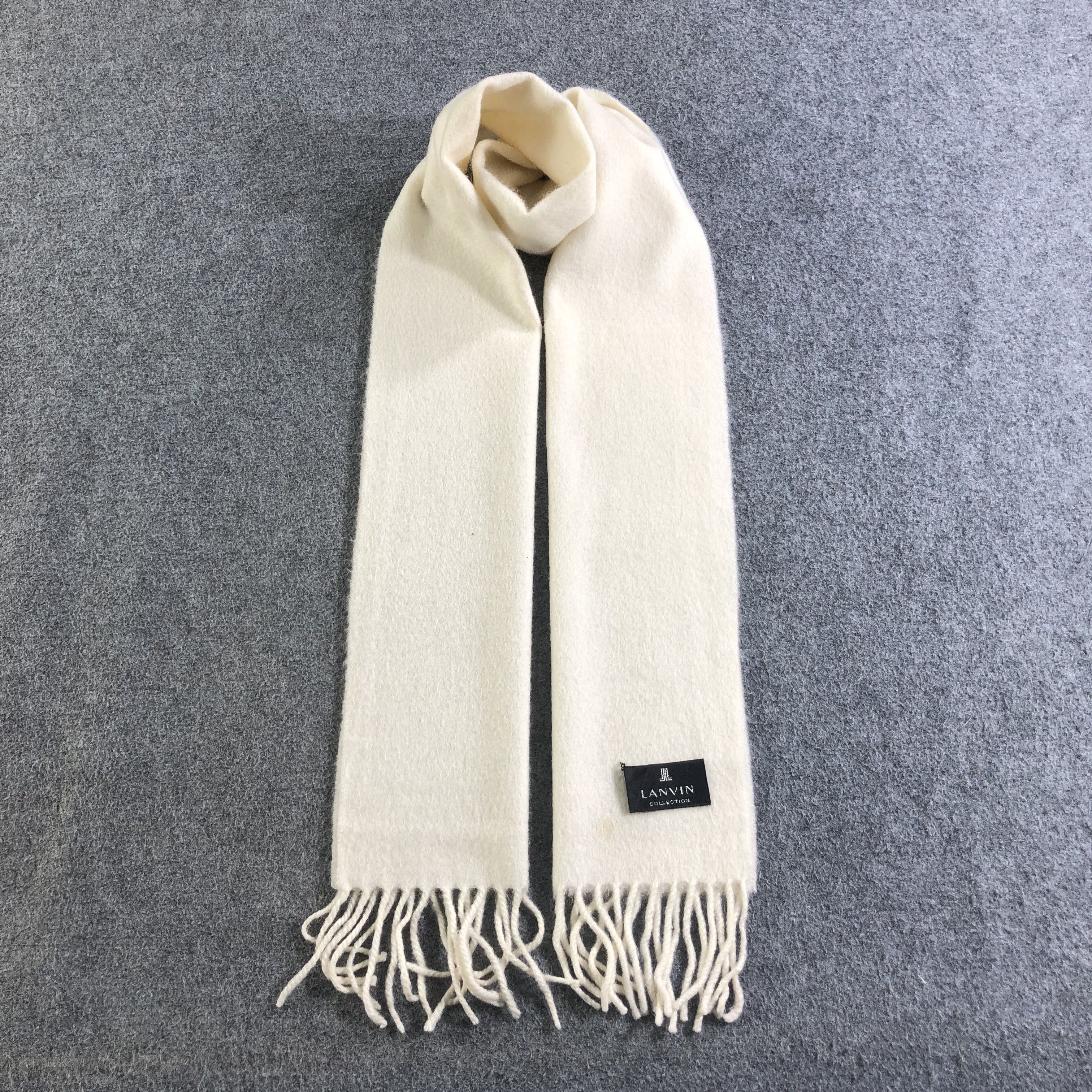 Lanvin Lanvin Cashmere Scarf Muffler Neckwear V2487 Size ONE SIZE - 1 Thumbnail