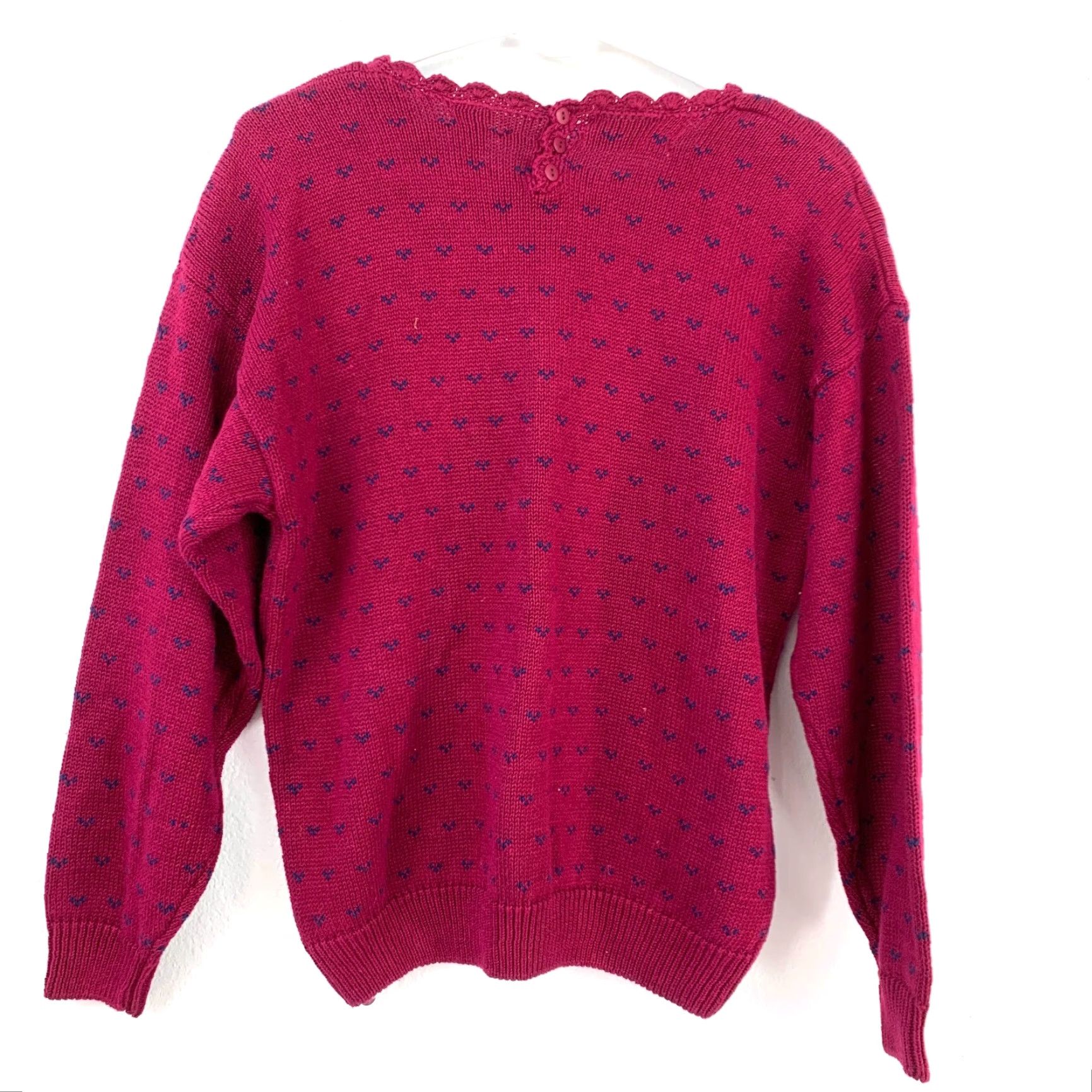 Vintage VINTAGE Northern Isles Shirt Womens Medium Purple Embroidered Long Sleeve Cotton Blend 1990s Arts & Crafts Size M / US 6-8 / IT 42-44 - 4 Thumbnail
