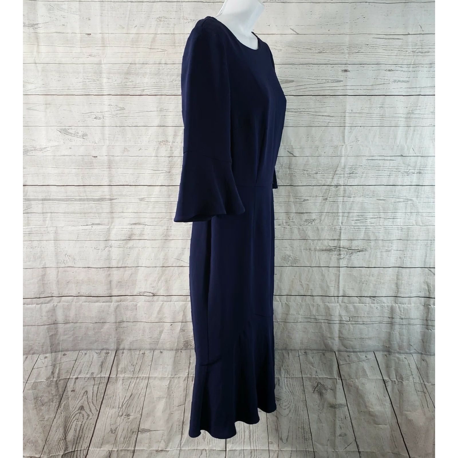 Boden Boden Womens Pencil Dress Sz 6 Solid Blue Half Sleeve Viscose Blend Knee Length Sheath Dress Womens Viscose Boden Candy Blue Size M / US 6-8 / IT 42-44 - 3 Thumbnail